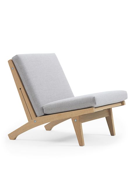 Getama GE370 Lav stol af Hans J Wegner Loungestol Egetræ