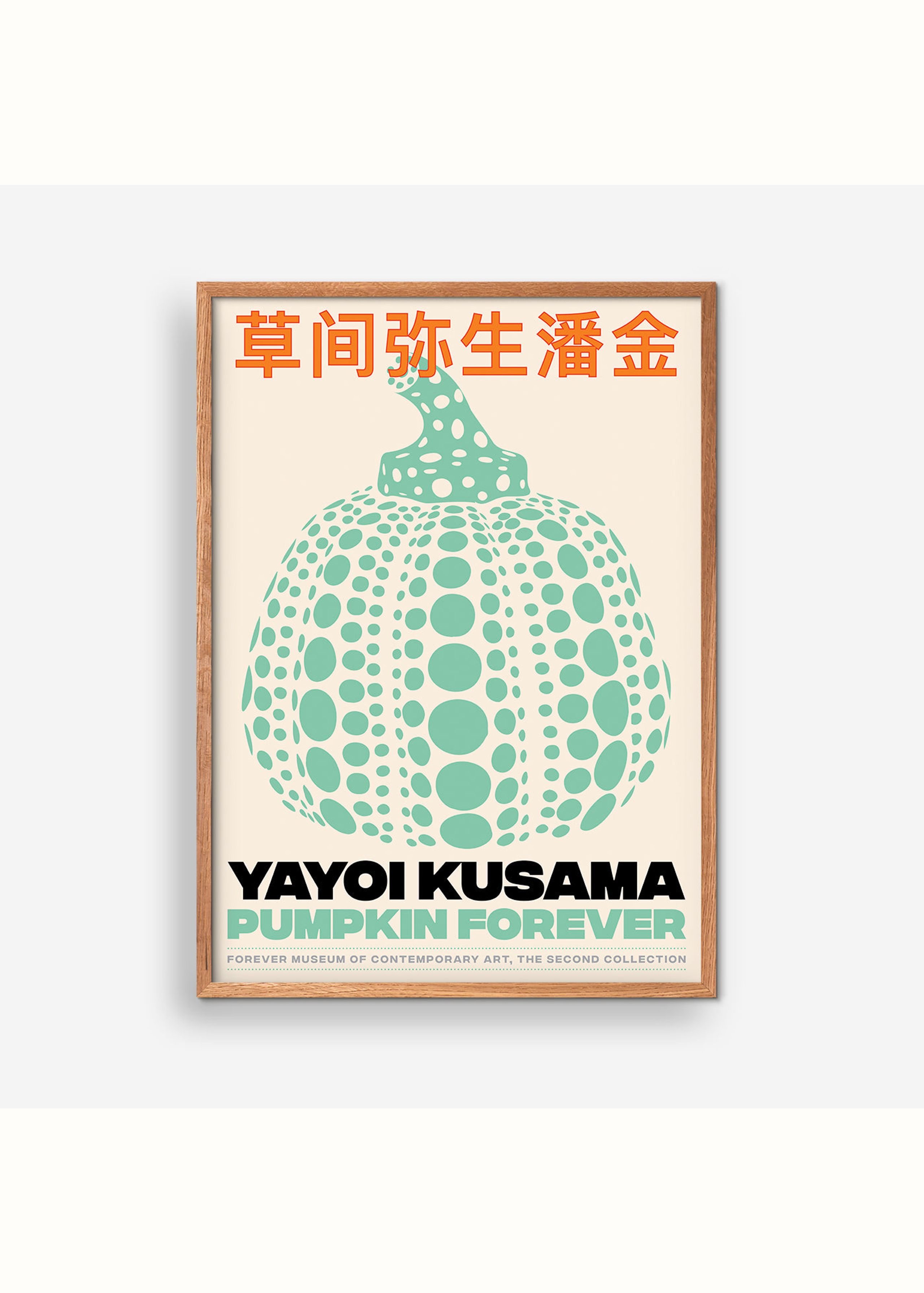 Yayoi Kusama Poster Japanese Art Print Japanese Poster Yayoi Kusama Pumpkin Forever Yayoi Kusama Print Japanese Painting