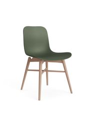 Frame: Natural Beech / Upholstery: Plastic - Army Green