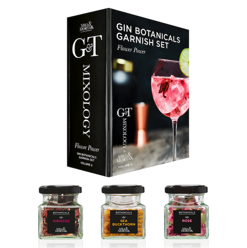 Flower Power, G&T Garnish Set Gin Mill & Mortar