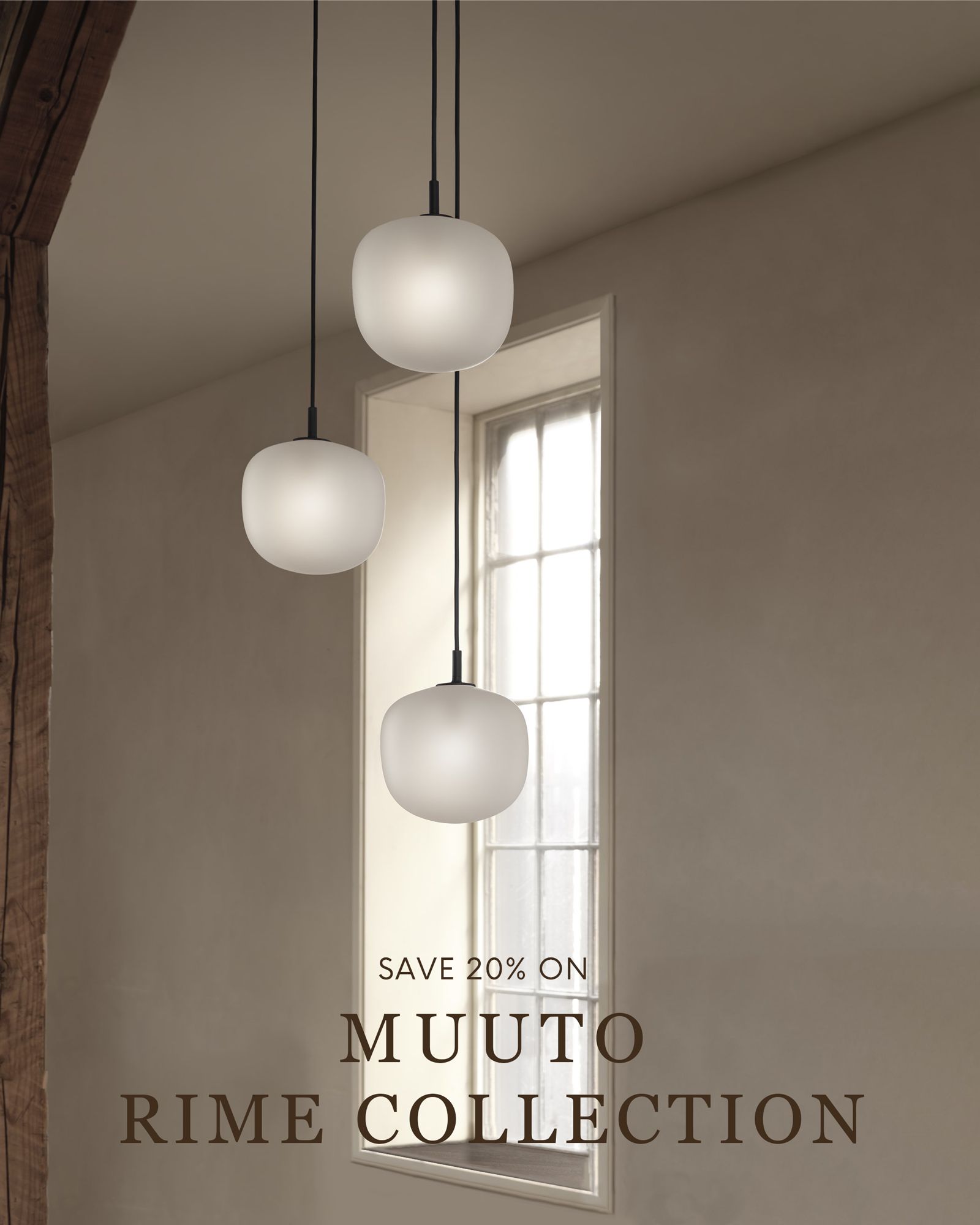 Save 20% on Muuto Rime Lamp Collection | Byflou.com