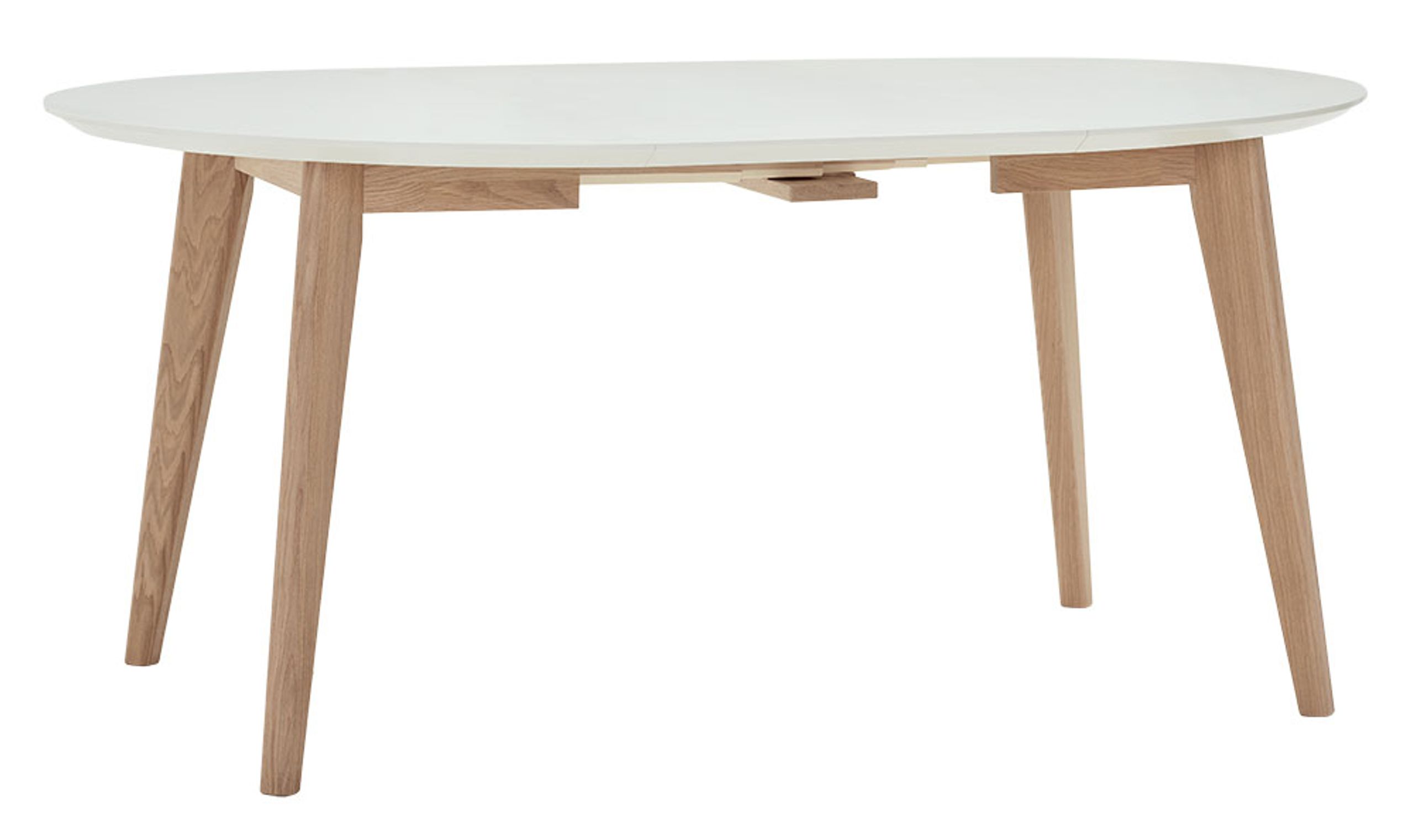Andersen Furniture - Table à manger - AD1 Extraction Table - Laminate - White Mat Lacquered Oak/White Laminate