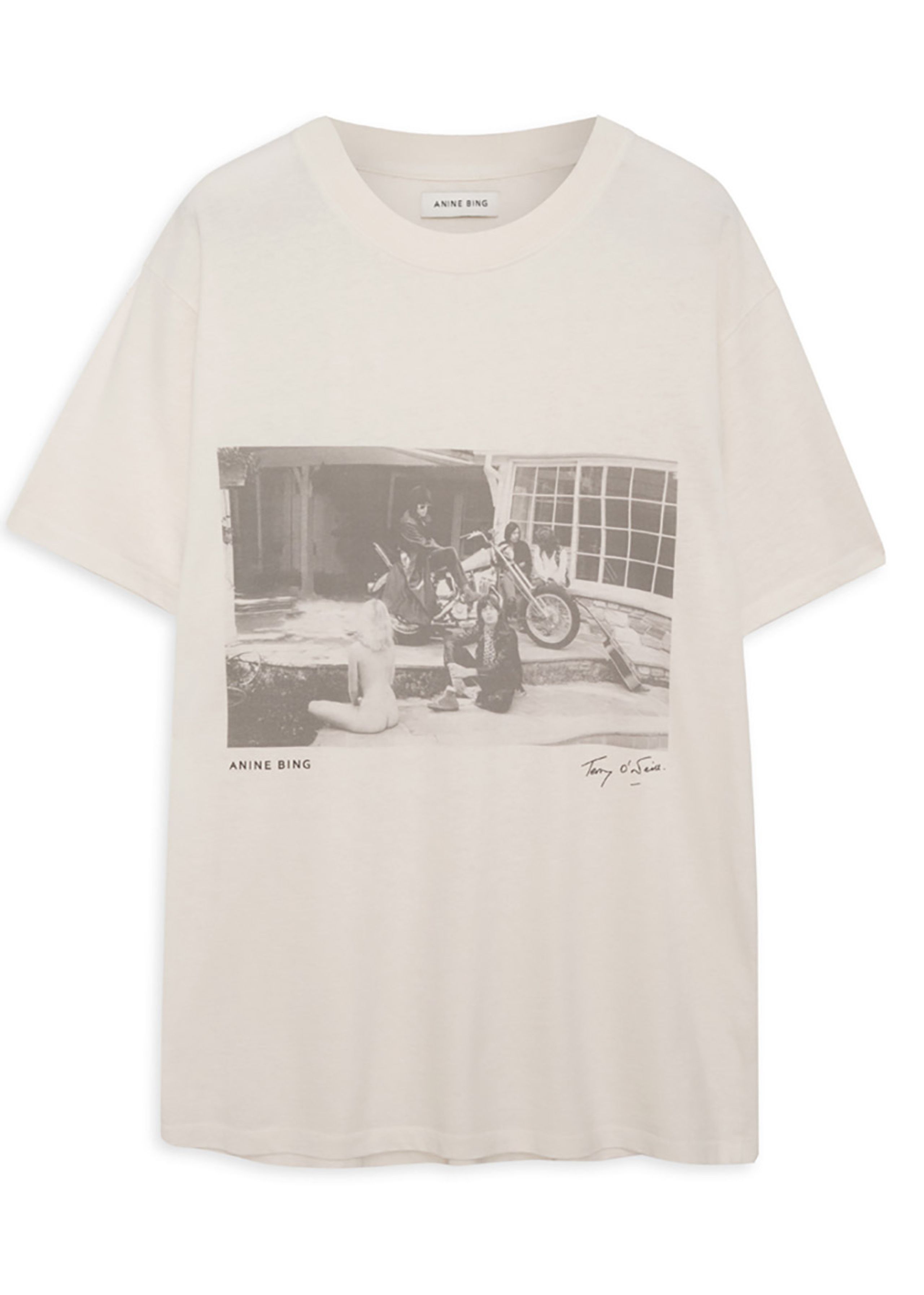 Anine Bing - T-shirt - Lili Tee AB x Roling Stones - Vintage White