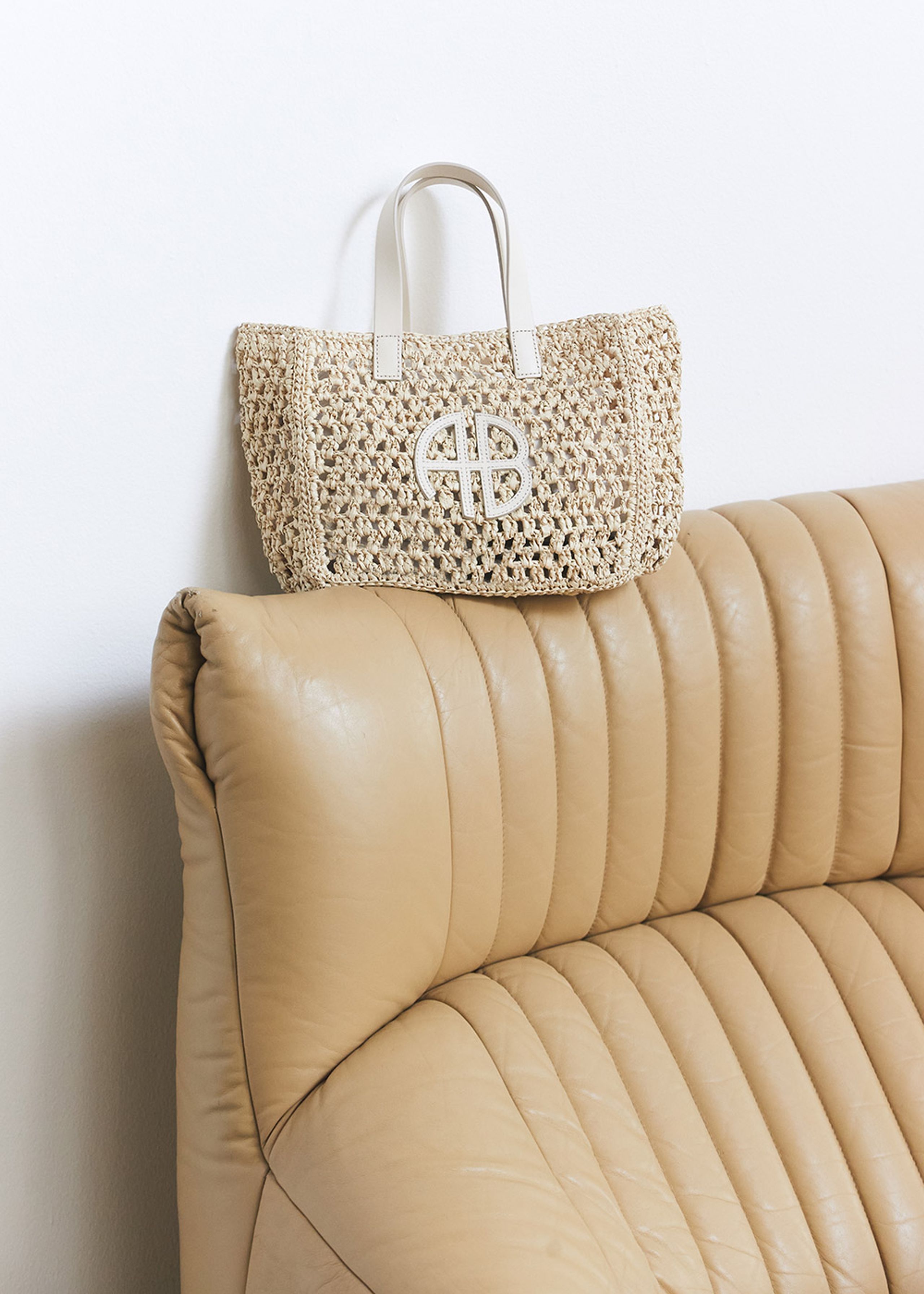 Small Rio Tote - Cream by ANINE BING at ORCHARD MILE