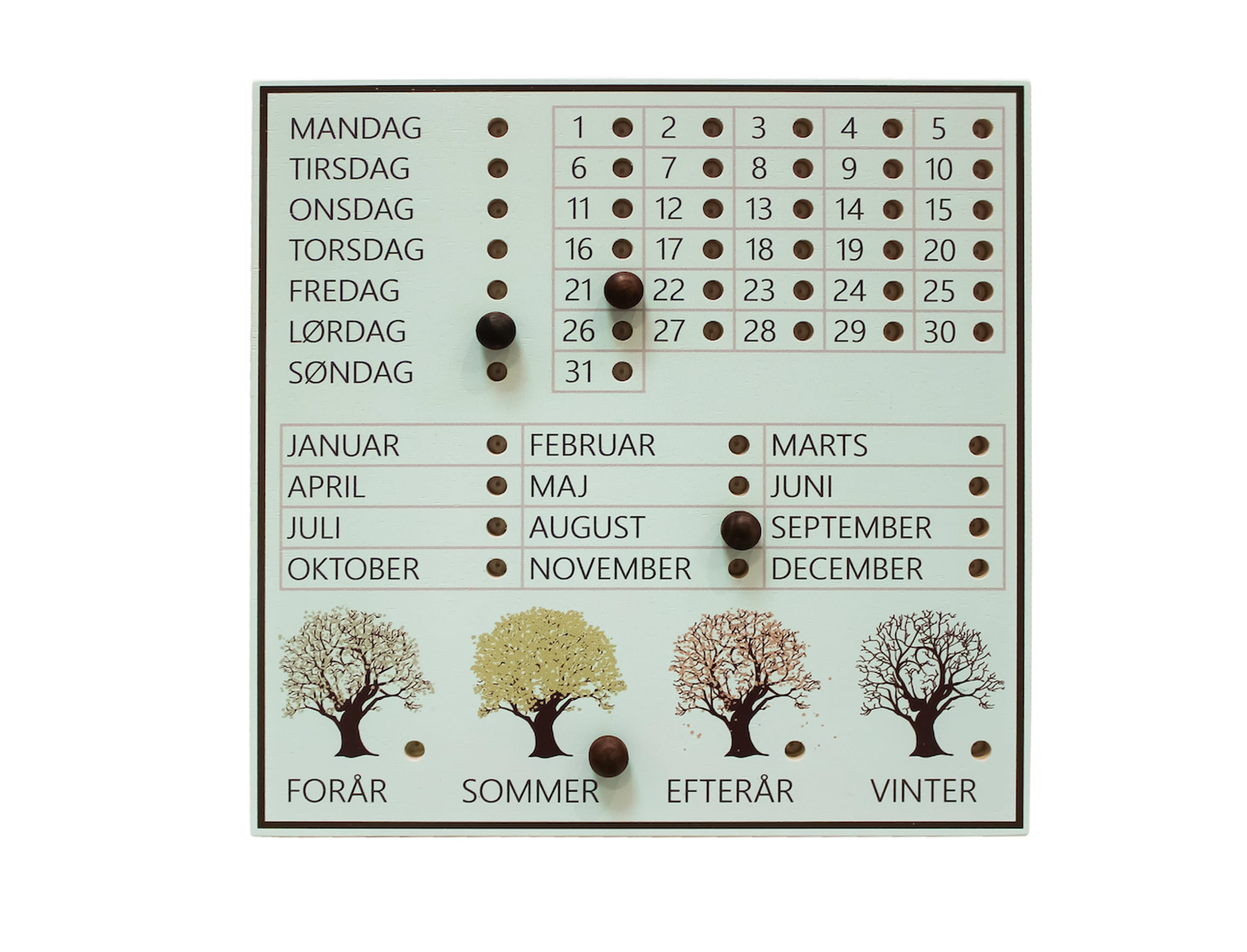 BATJUMA Furniture - Calendrier - Eternity Calendar - Opal DK