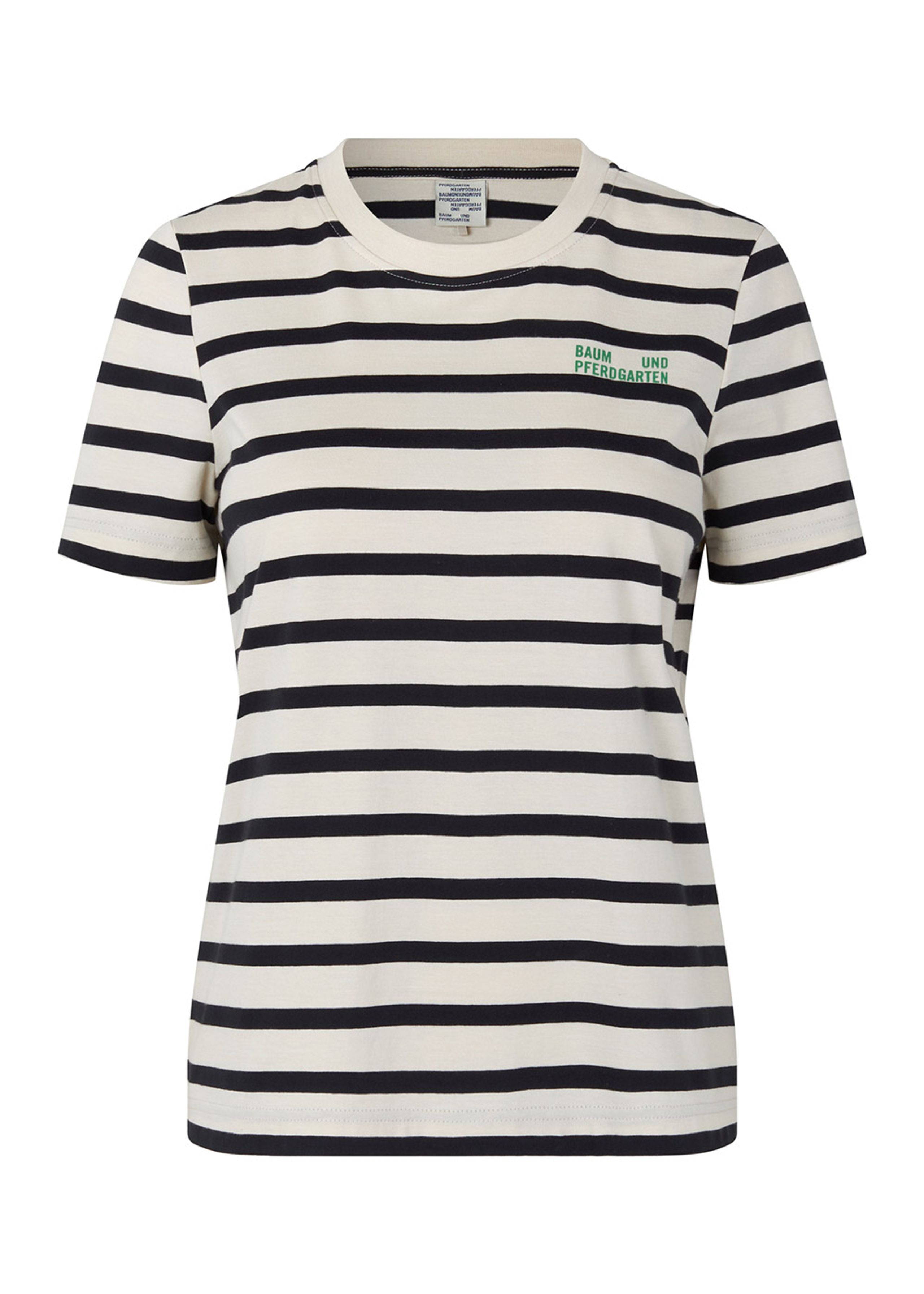 Baum und Pferdgarten - T-shirt - Jalona AW23 - Breton Stripe Black