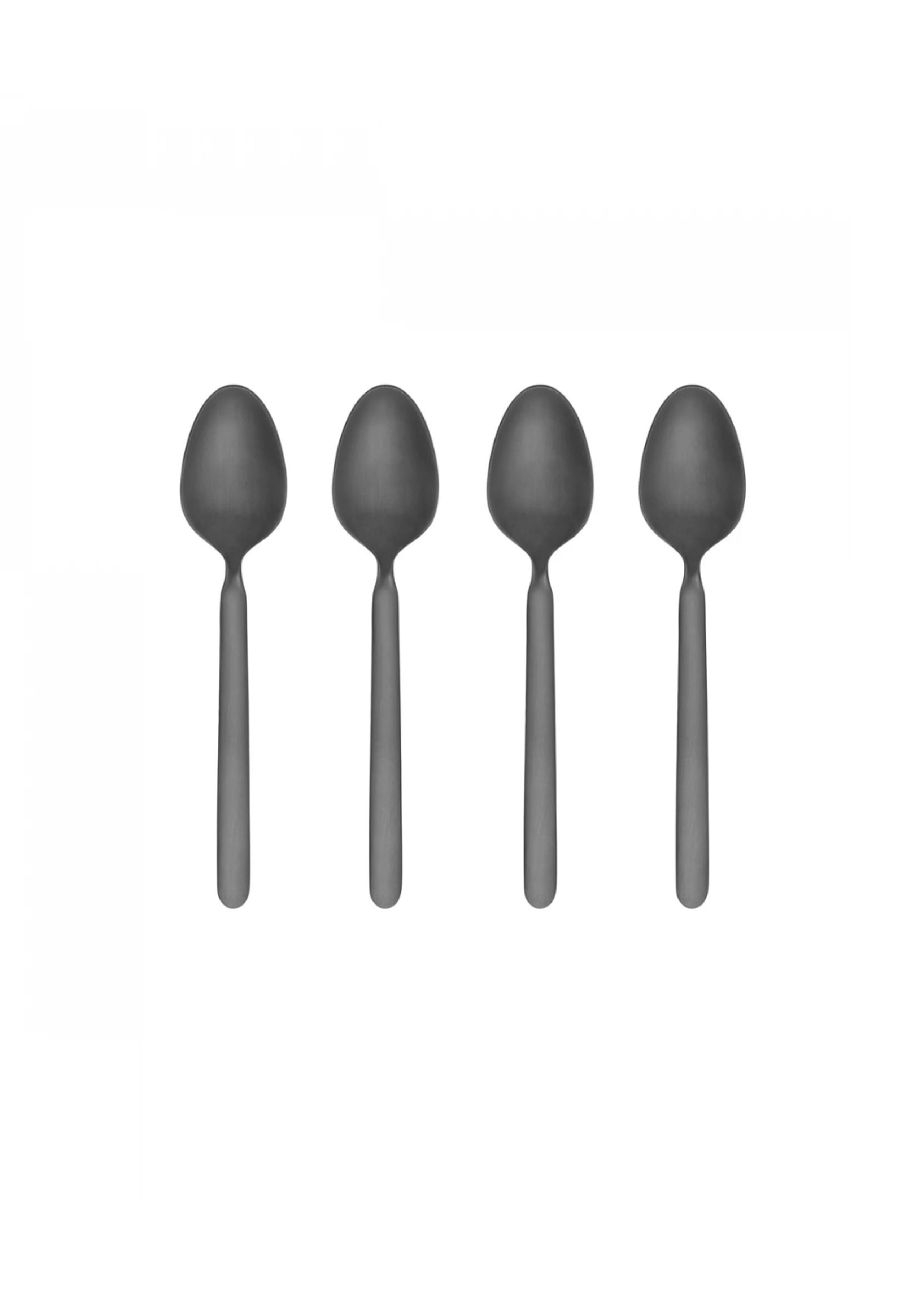 Blomus - Besteck - Stella - Set Of 4 Espresso Spoons - Black