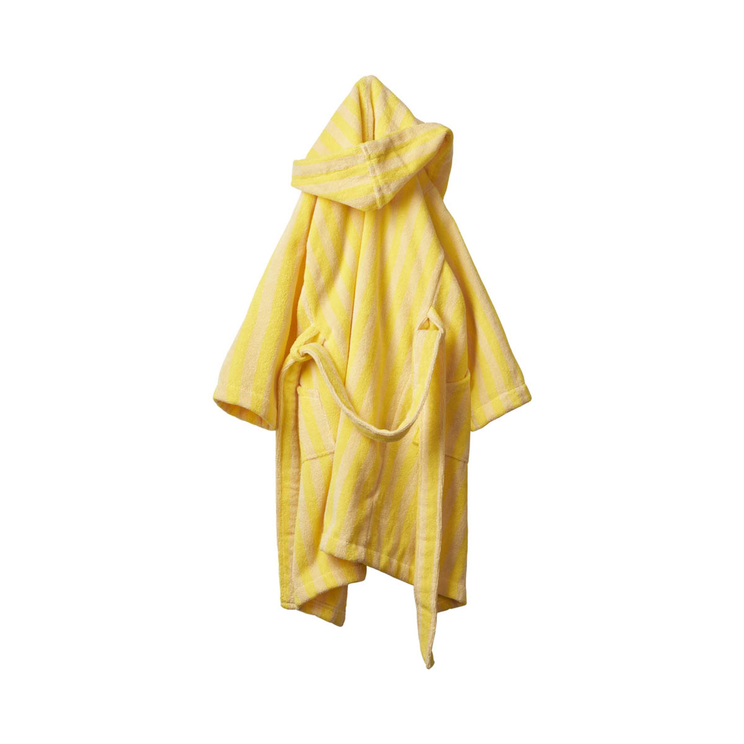 Bongusta - Bademantel für Kinder - Naram Kids Bathrobe - pristine & neon yellow