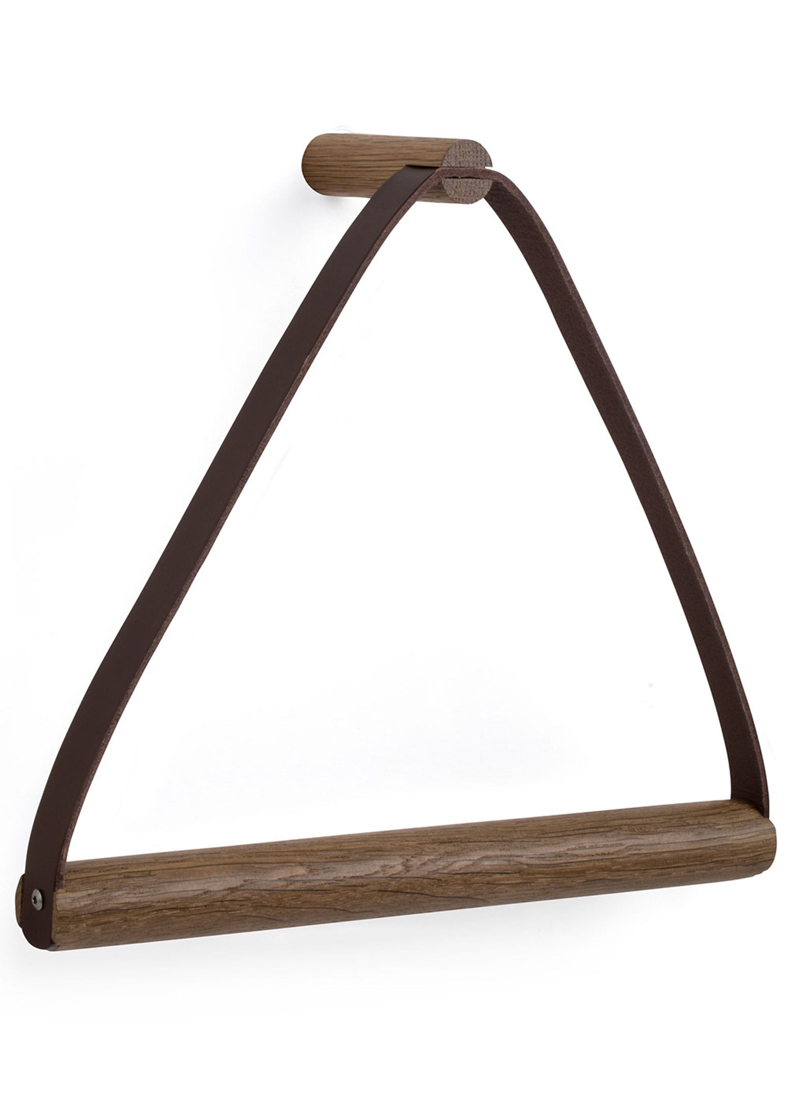 By Wirth - Toalheiro - Towel Hanger - Smoked oak & leather