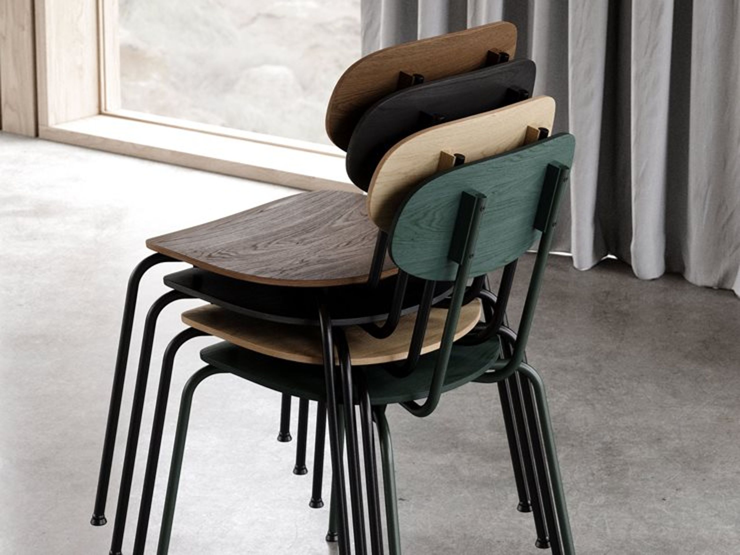 By Wirth - Scala Chair - Tekstil - Sedia da pranzo - Royal Blue