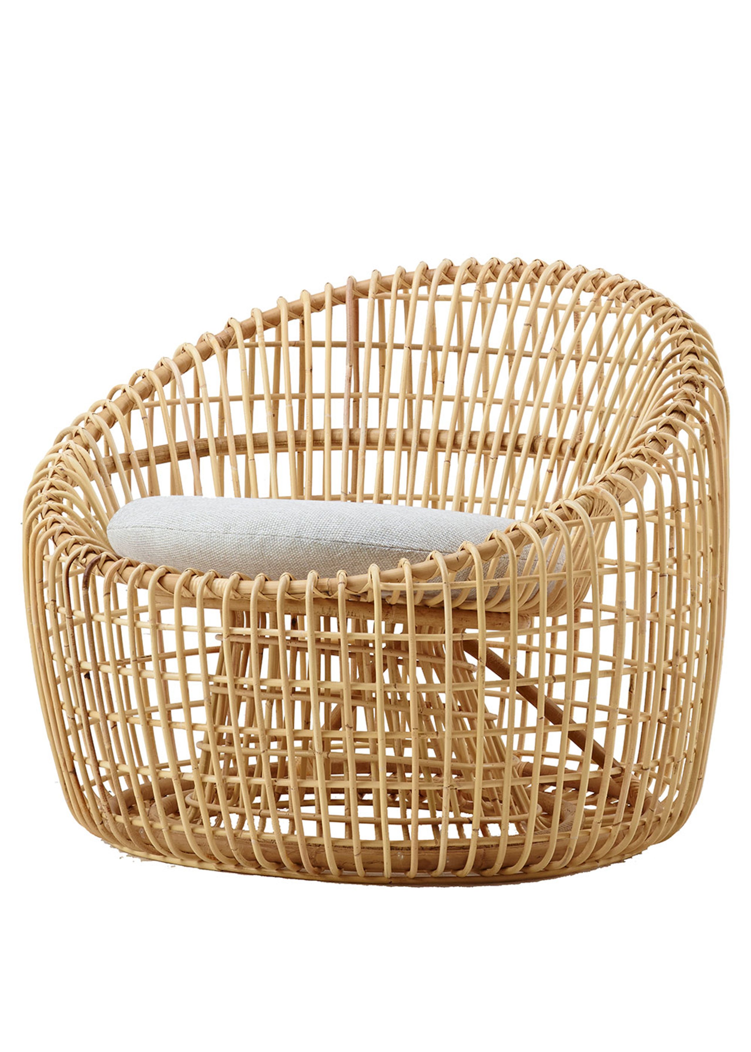 Cane-line - Coussin - Cushion set for Nest Round chair - Indoor - Cane-line Natté, Black