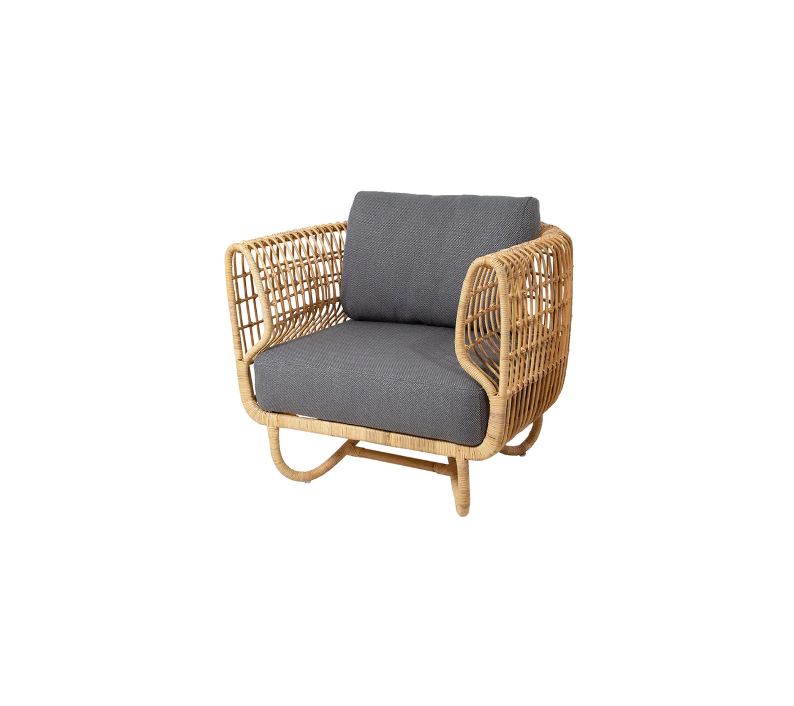 Cane-line - Sitzkissen - Cushion set for Nest Lounge Chair - Indoor - Swipe - Light Grey