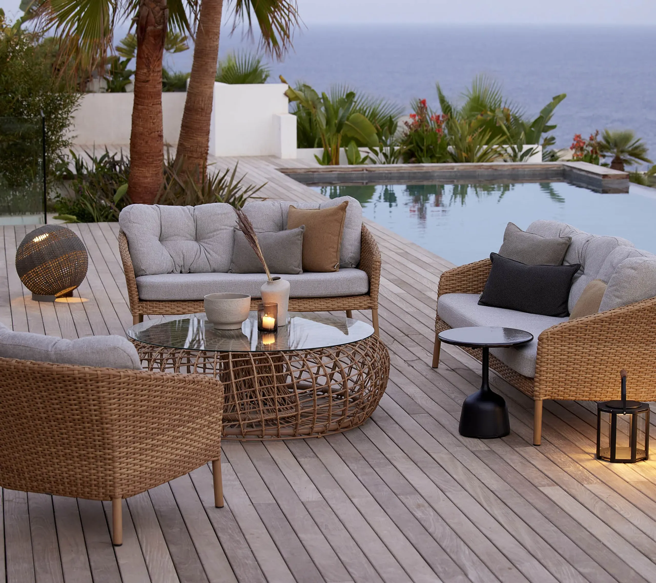 Cane-Line - Ocean lounge chair cushion set