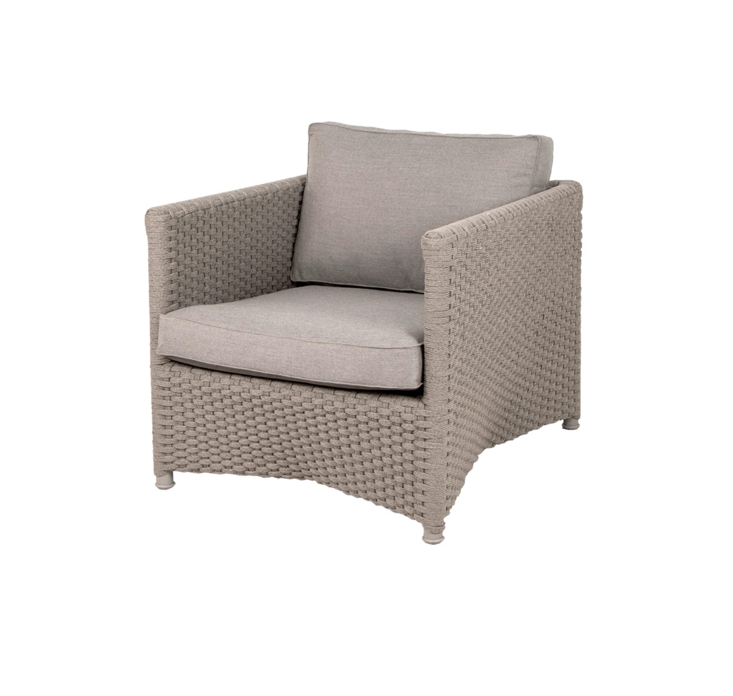 Cane-line - Chaise - Diamond lounge stol - Taupe, Cane line tex ramme