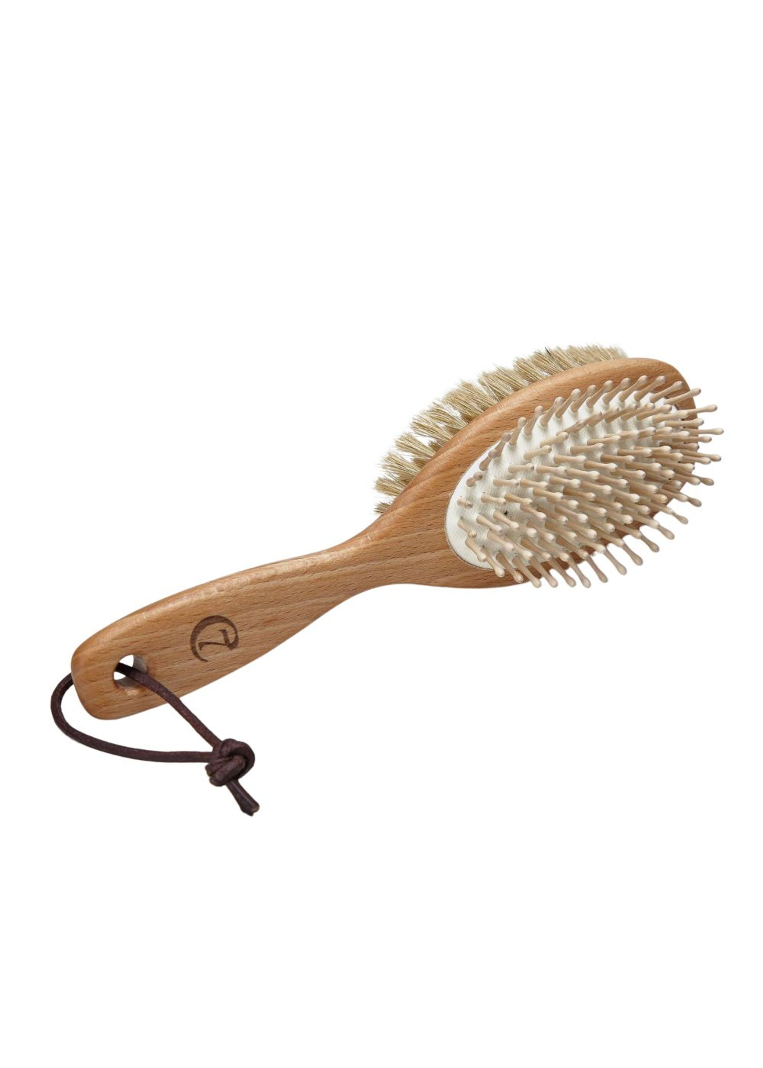 Cloud7 - Dog Fur Brush With Leather Loop - Cepillo para perros - Nature