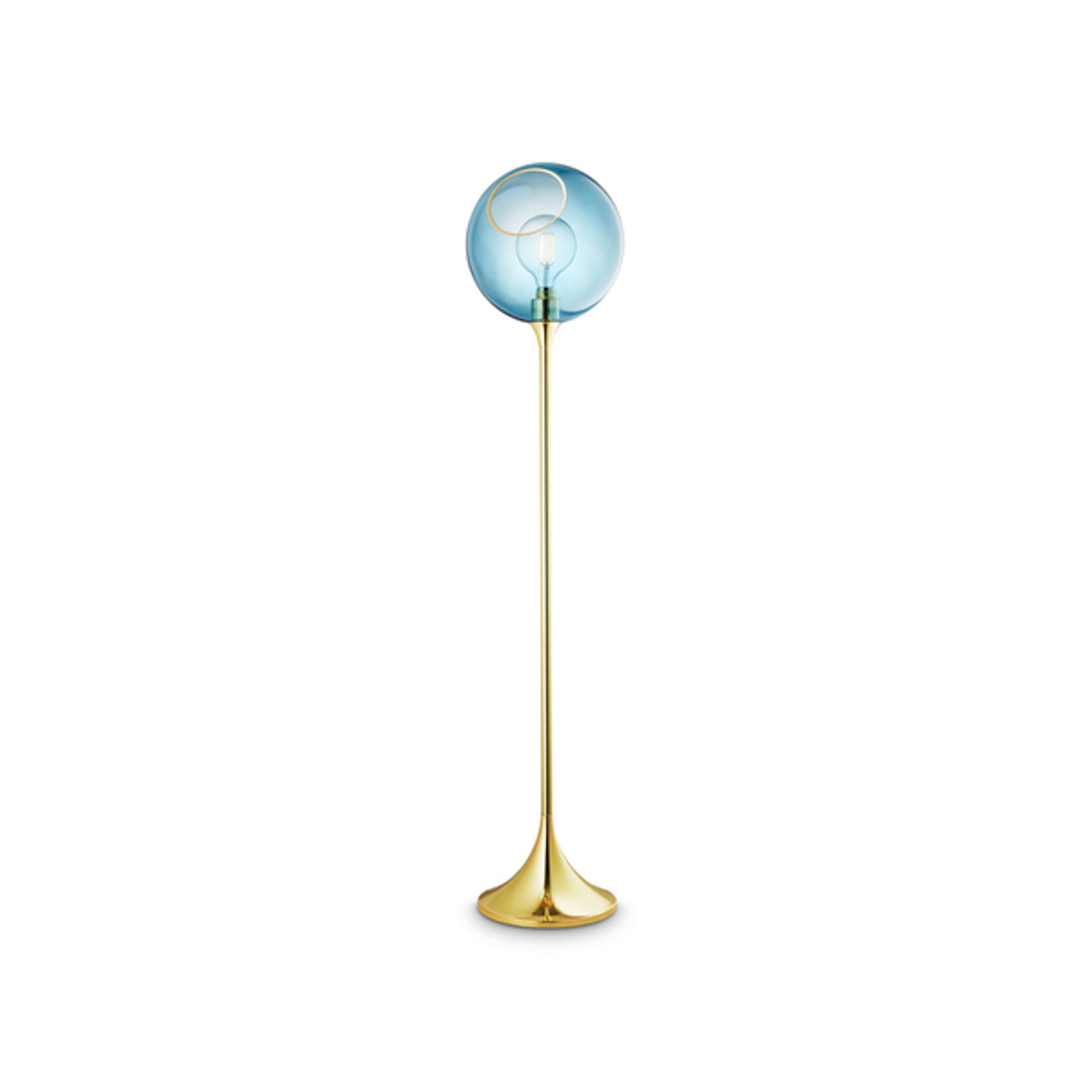 Design By Us - Gulvlampe - Ballroom Floor Lamp - Blue/Gold