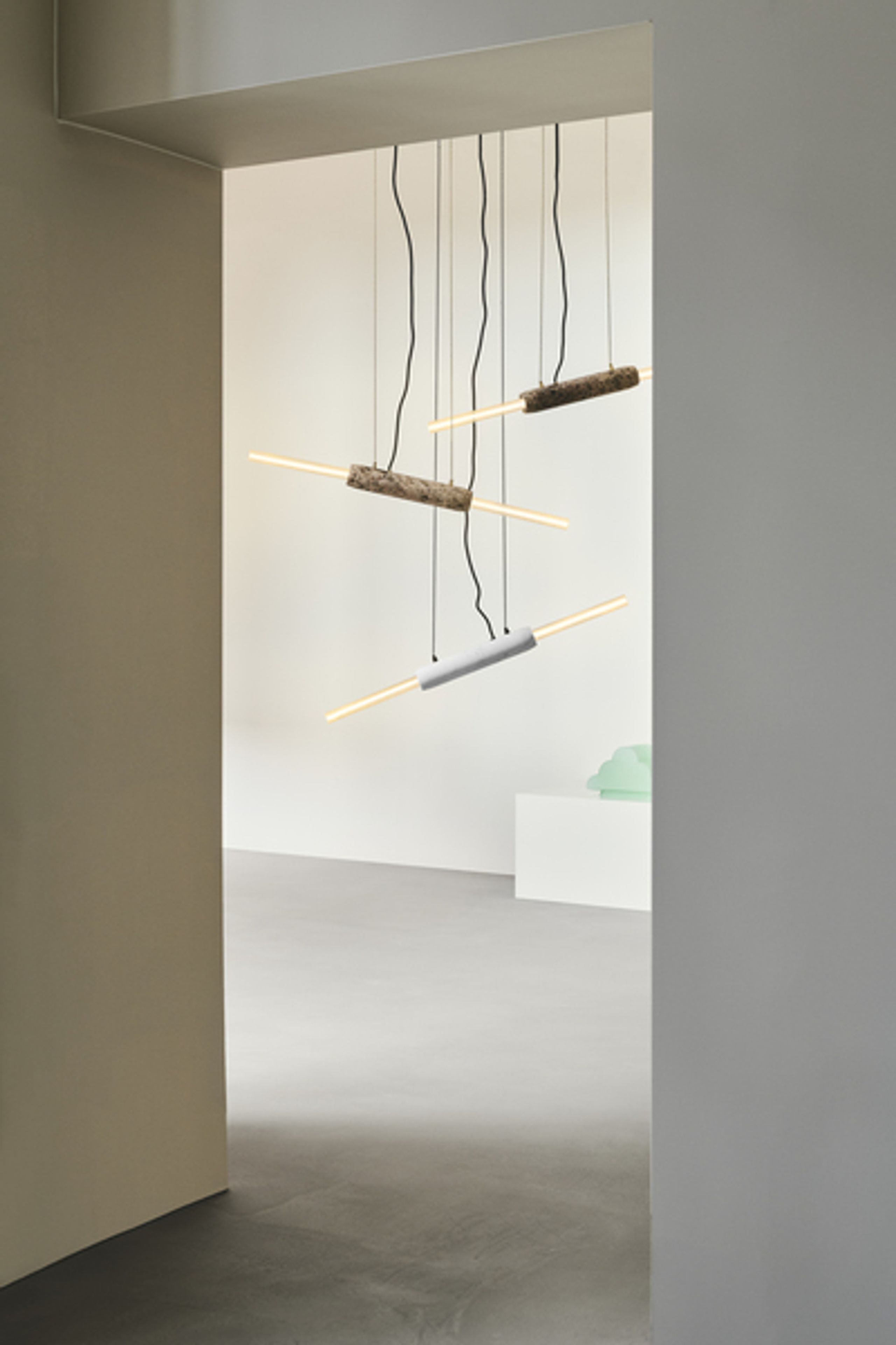 Design By Us - Lampe - Limbo Lamp - Carrara White - Black