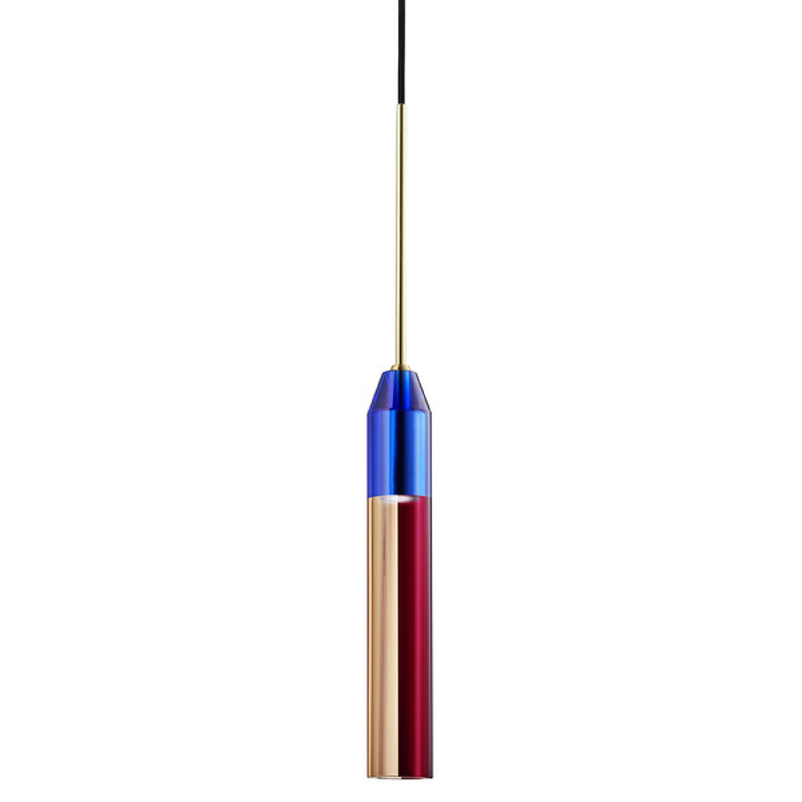Design By Us - Hängelampe - Carnival Pendant Lamp - No. 1 - Cobalt/Red/Clear/Rouge