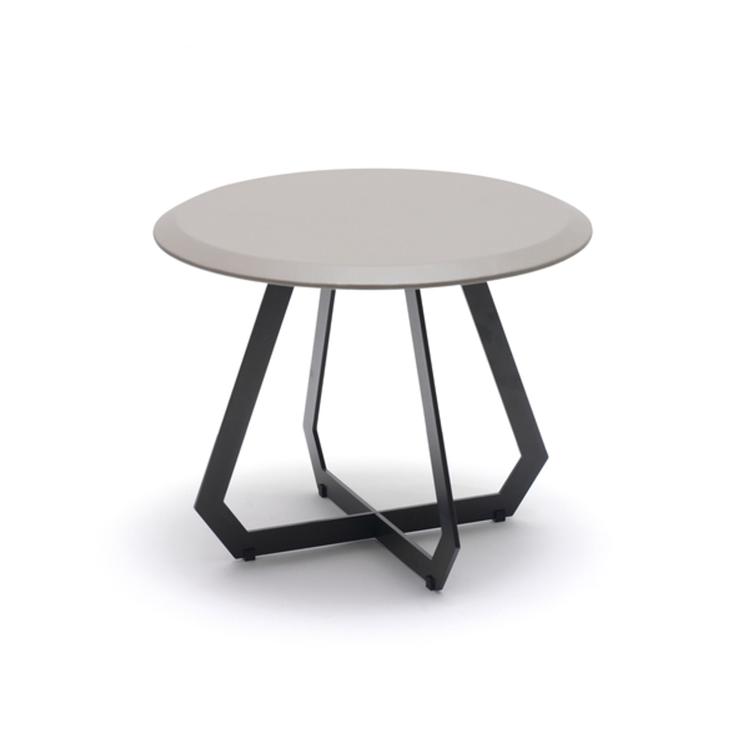Design By Us - Couchtisch - Fetish Table  - Warm Grey Leather - Black