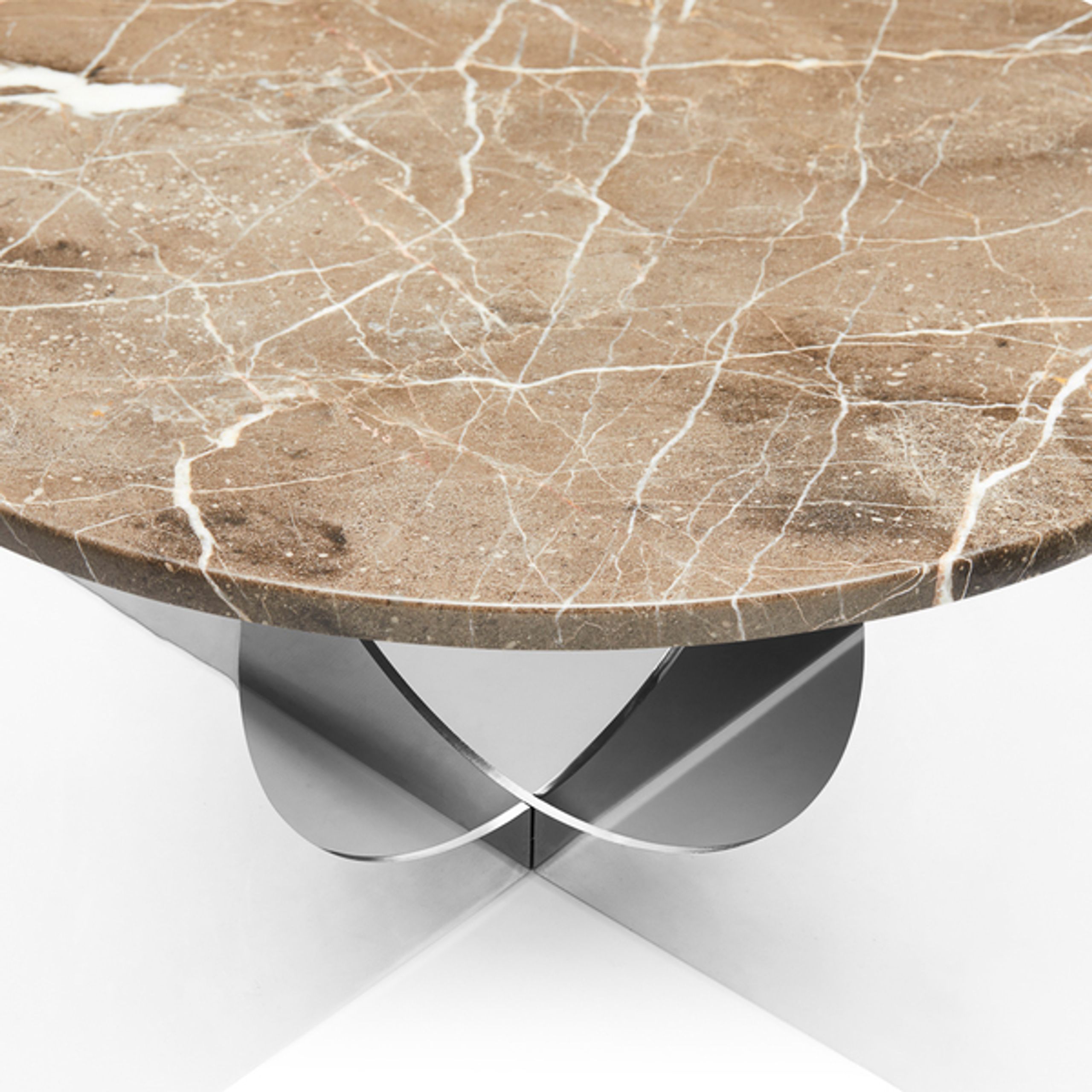 Design By Us - Sofabord - This Is Art Table - Marble - Grey - Chrome