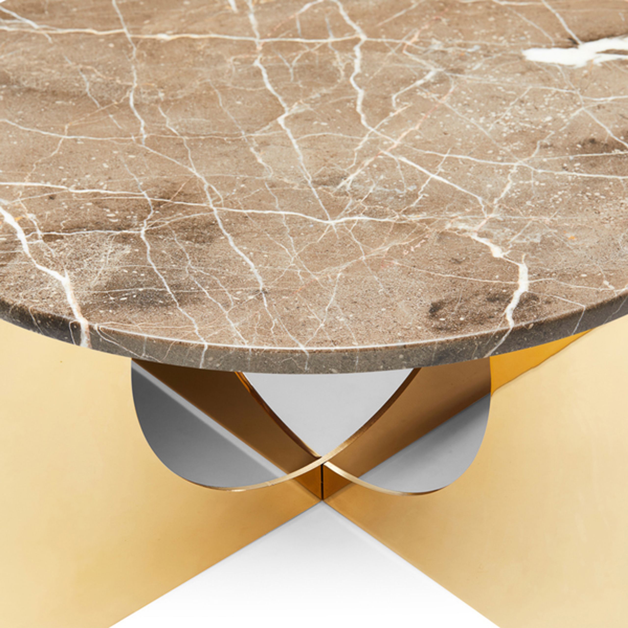 Design By Us - Sofabord - This Is Art Table - Marble - Grey - Gold