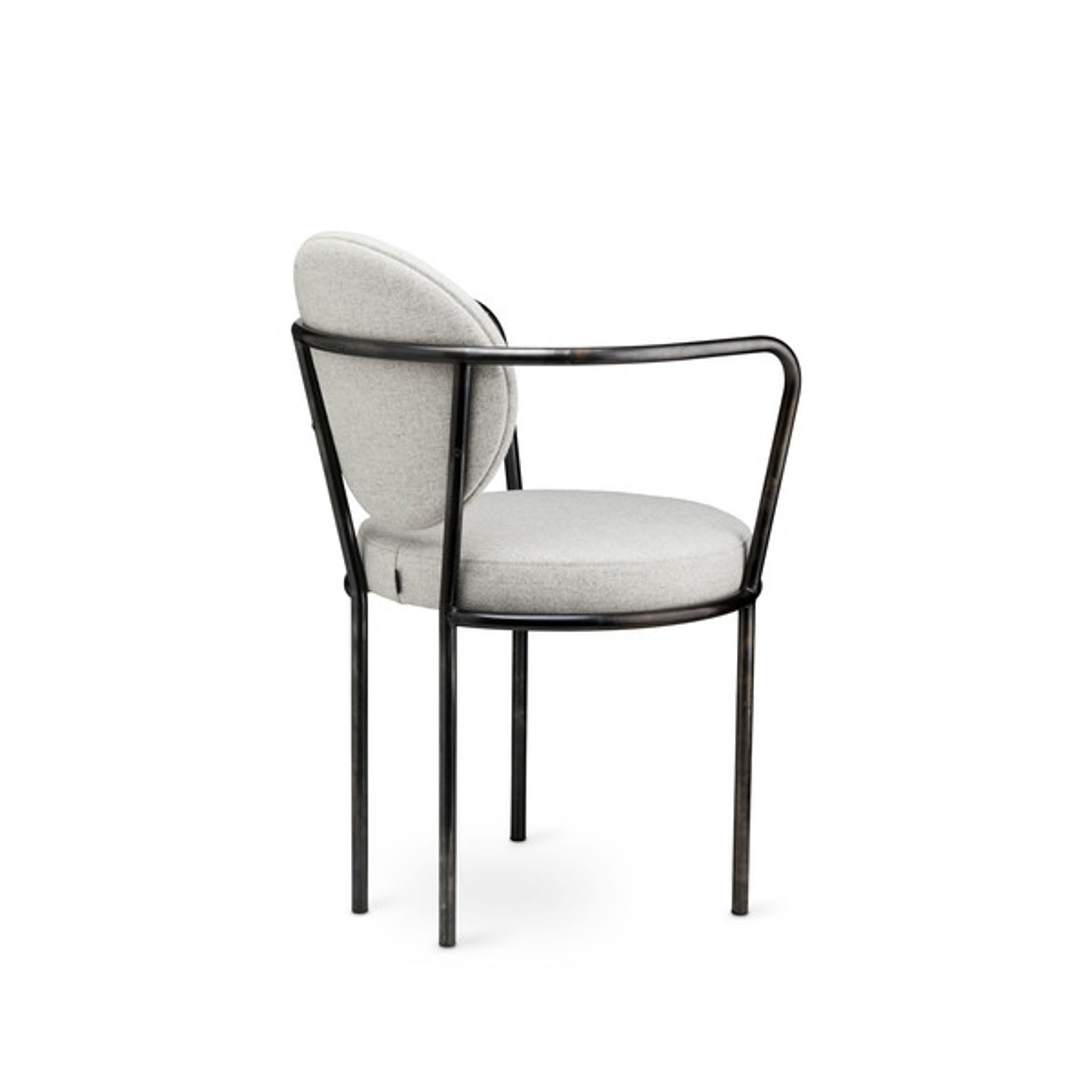 Design By Us - Spisebordsstol - Casablanca chair - Black Frame - Wool Nevotex Trio - Quarts