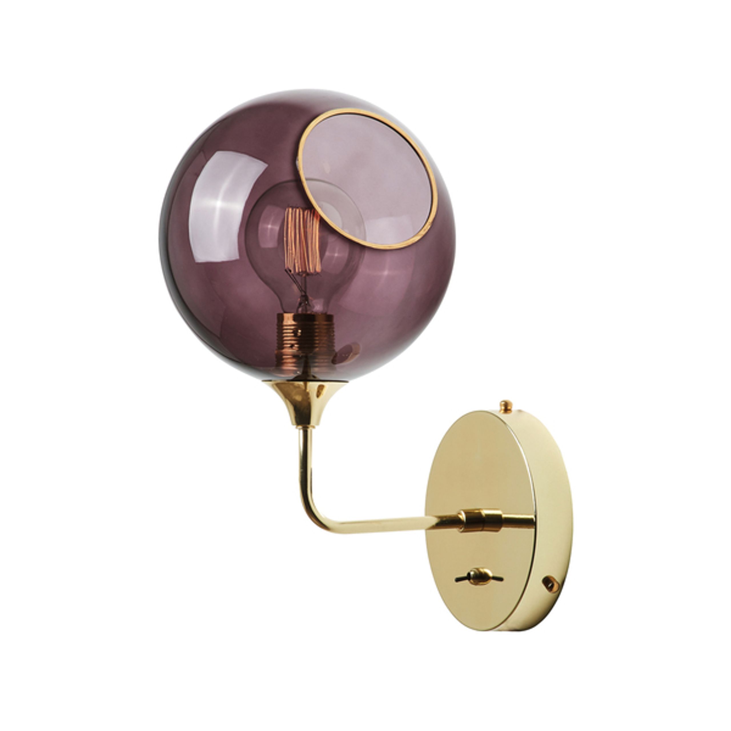 Design By Us - Wandlampe - Ballroom Wall Lamp - Purple/Gold