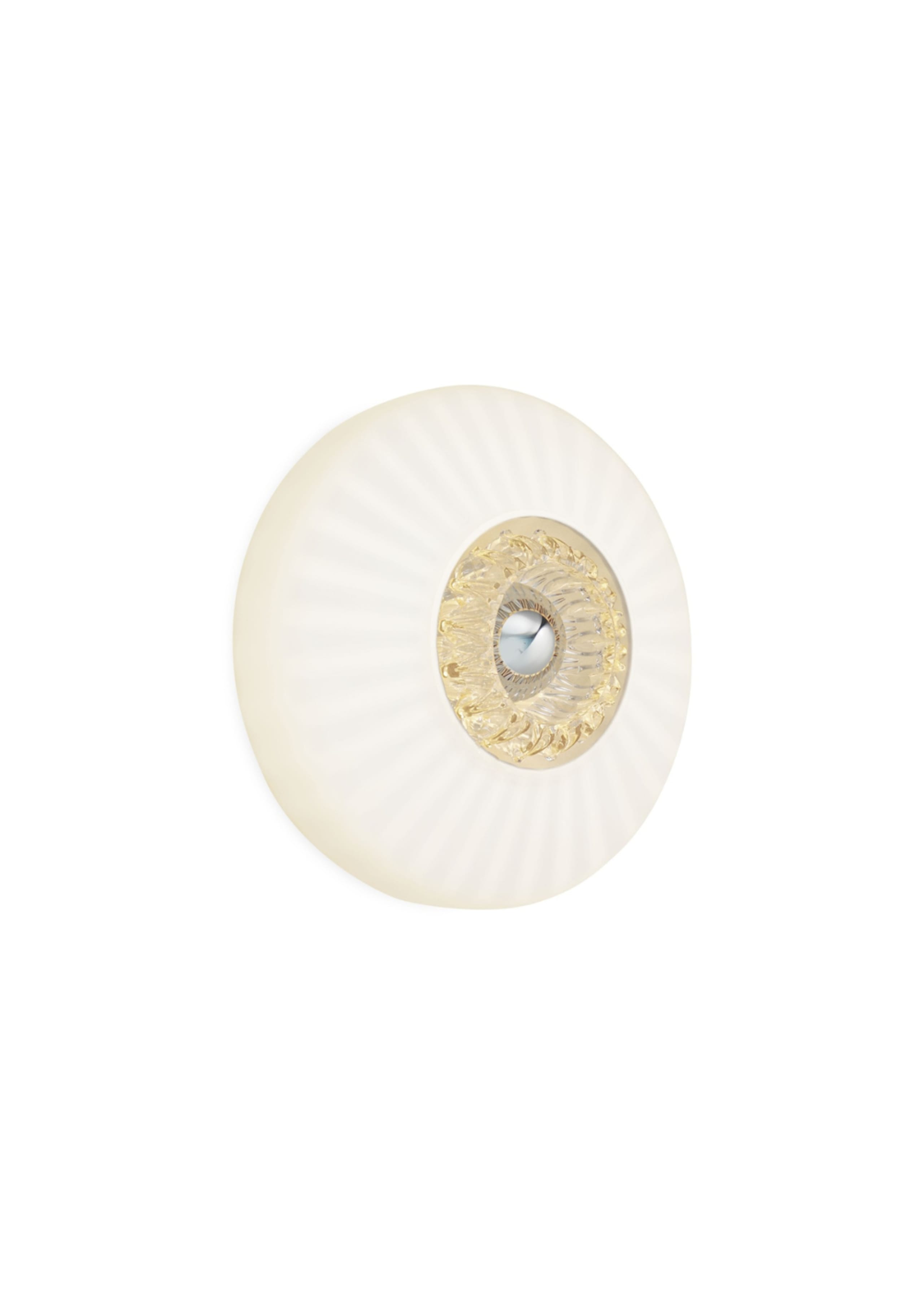 Design By Us - Wandlampe -  Wave Optic Opal Lamp  - Gold/White