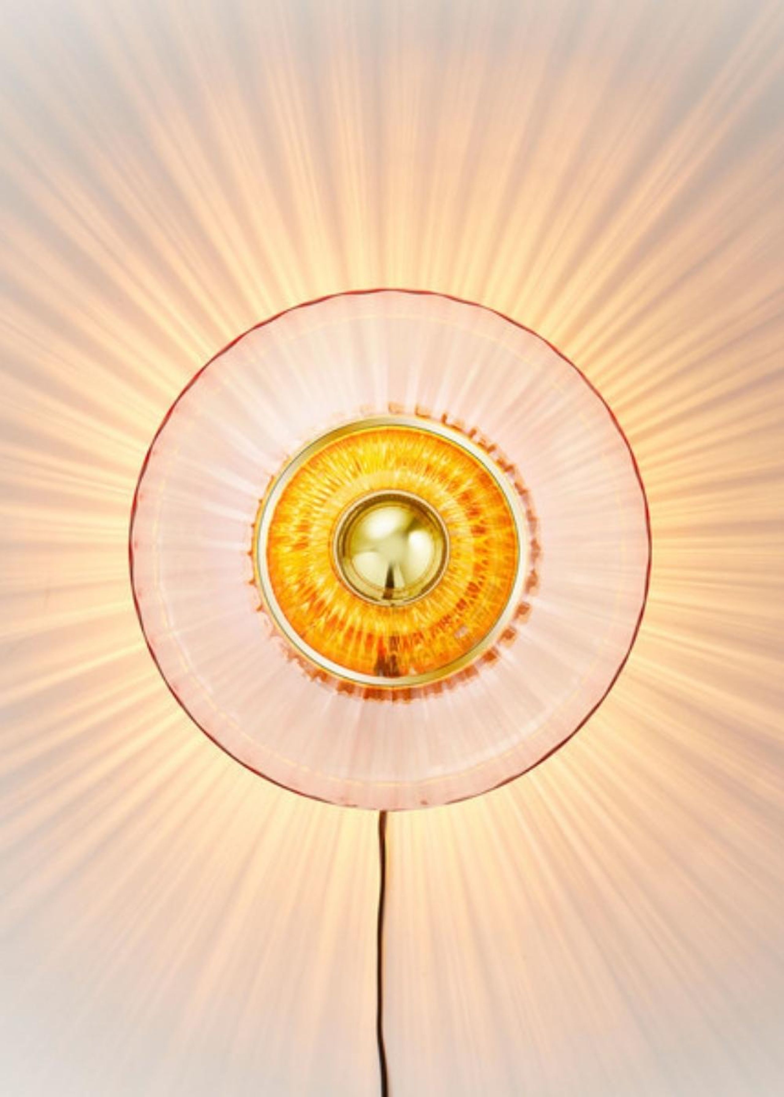 Design By Us - Wandlampe - Wave Optic Lamp - Rose