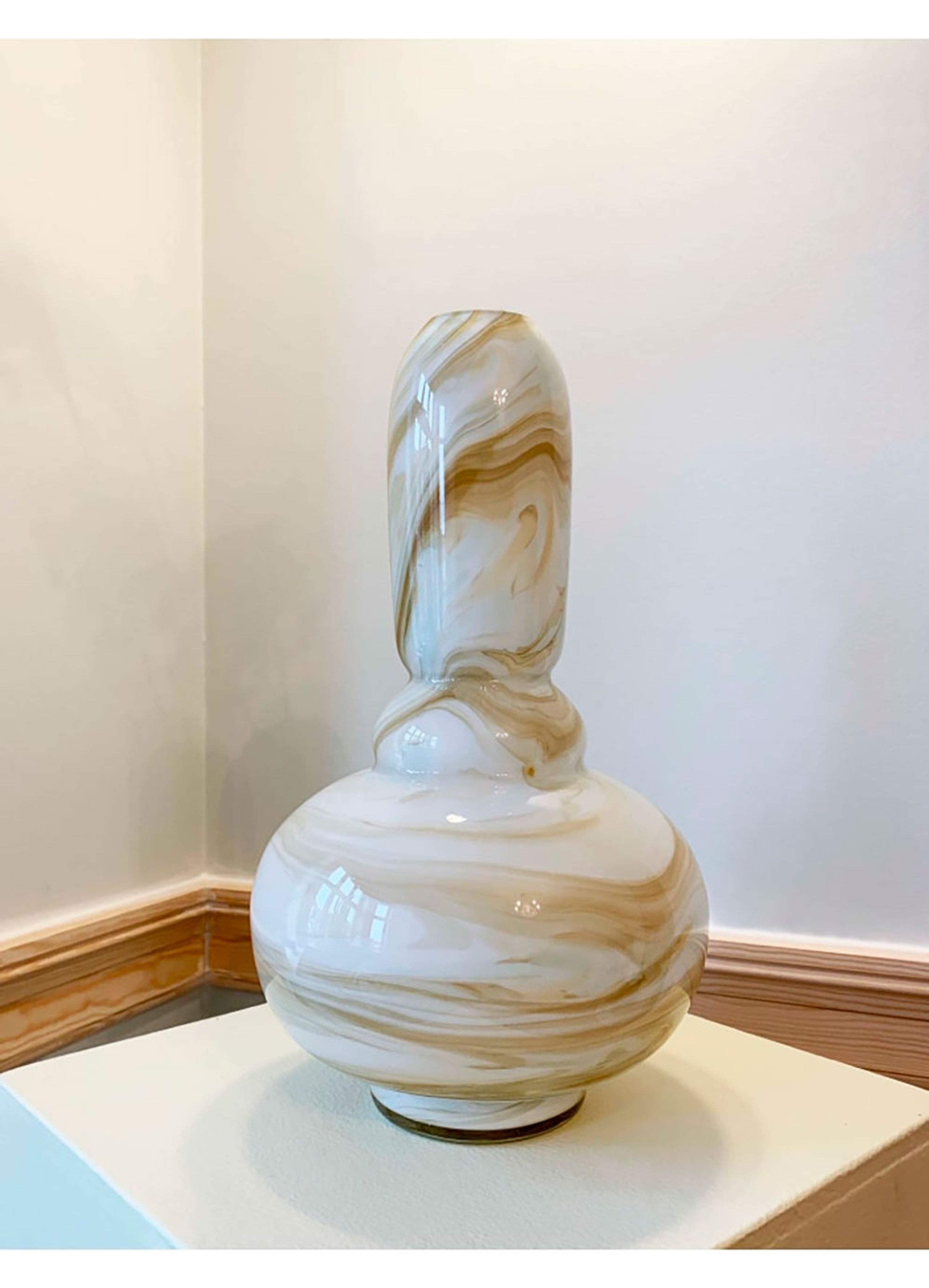 eden outcast - Vase - Eden outcast - Twirl Vase - Twirl Vase Marble Yellow Tall