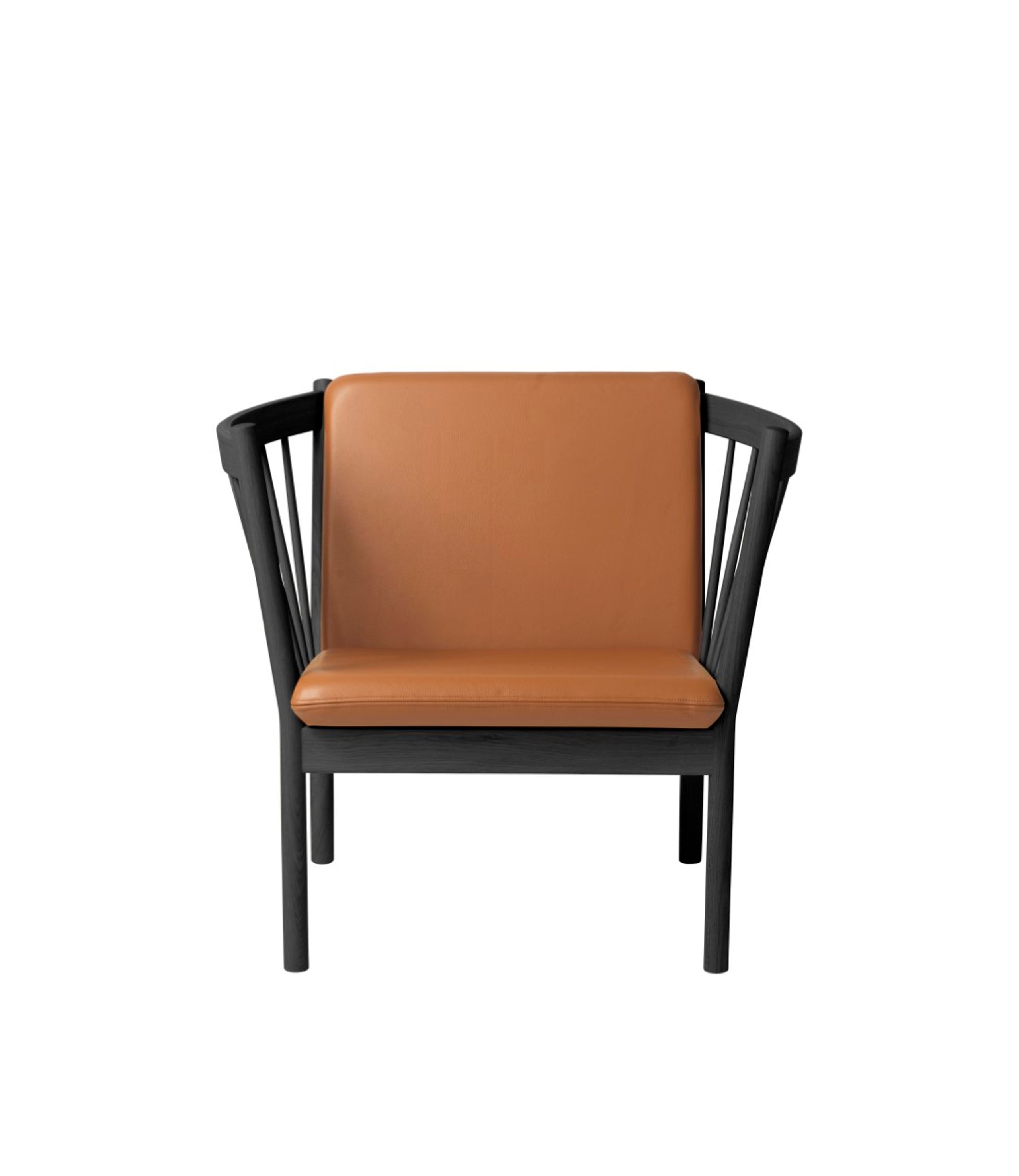 FDB Møbler / Furniture - Sessel - J146 by Erik Ole Jørgensen - Black Oak/Cognac Leather