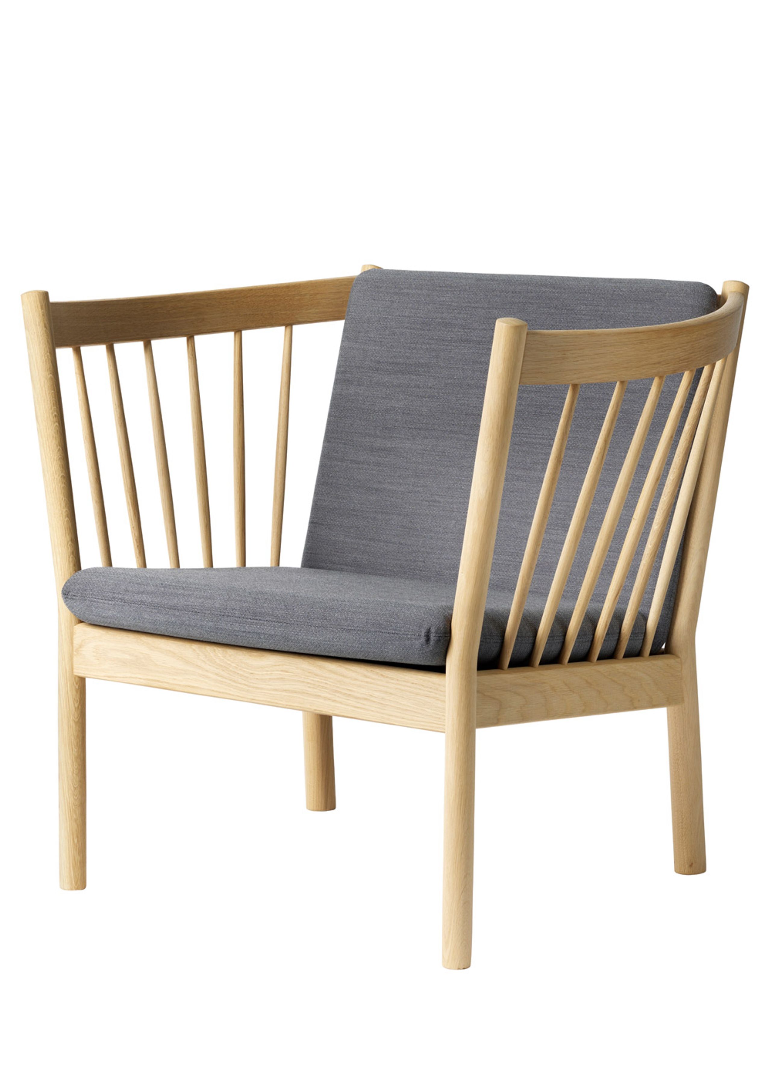 FDB Møbler / Furniture - Fauteuil - J146 by Erik Ole Jørgensen - Oak/Antracit Grey