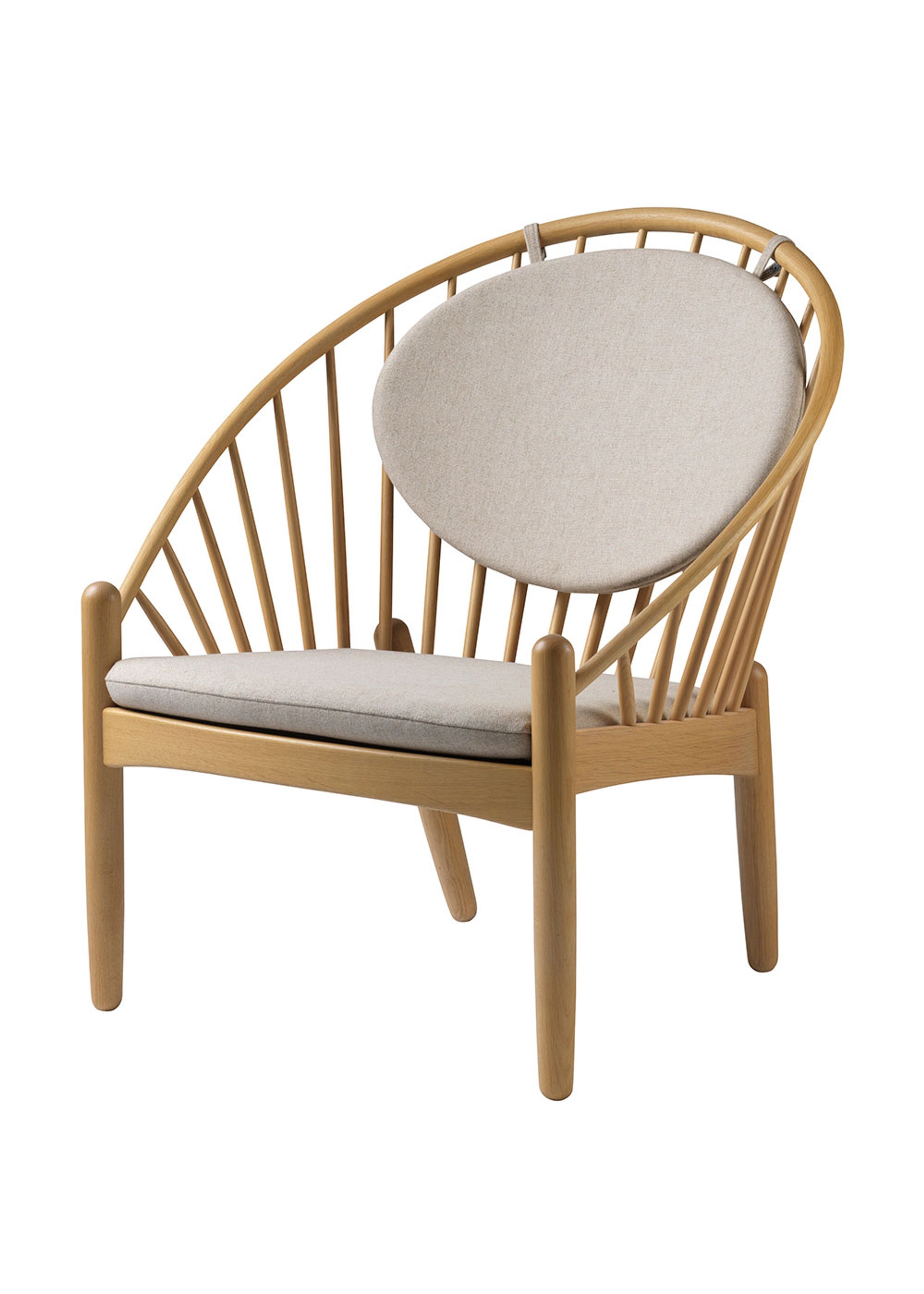 FDB Møbler / Furniture - Lounge stoel - J166 by Poul M. Volther - Eg/Natur - Beige (Upminster 20)