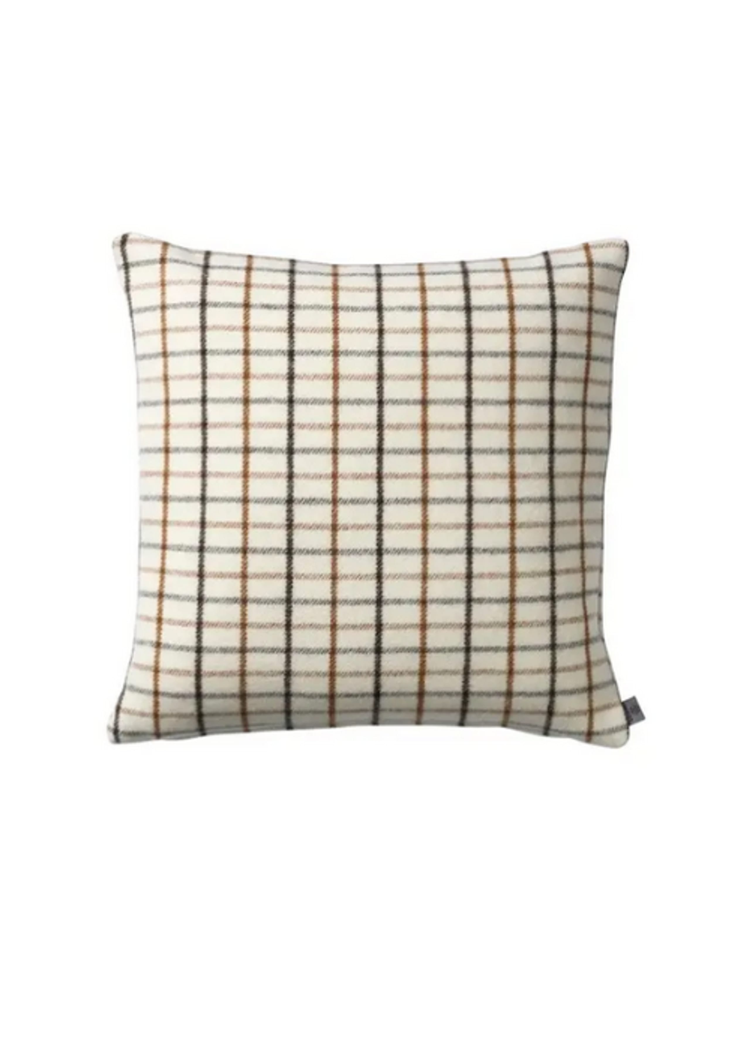 FDB Møbler / Furniture - Pillow - Pude - R16 Slotsholmen  - Brown / Black / White - Small