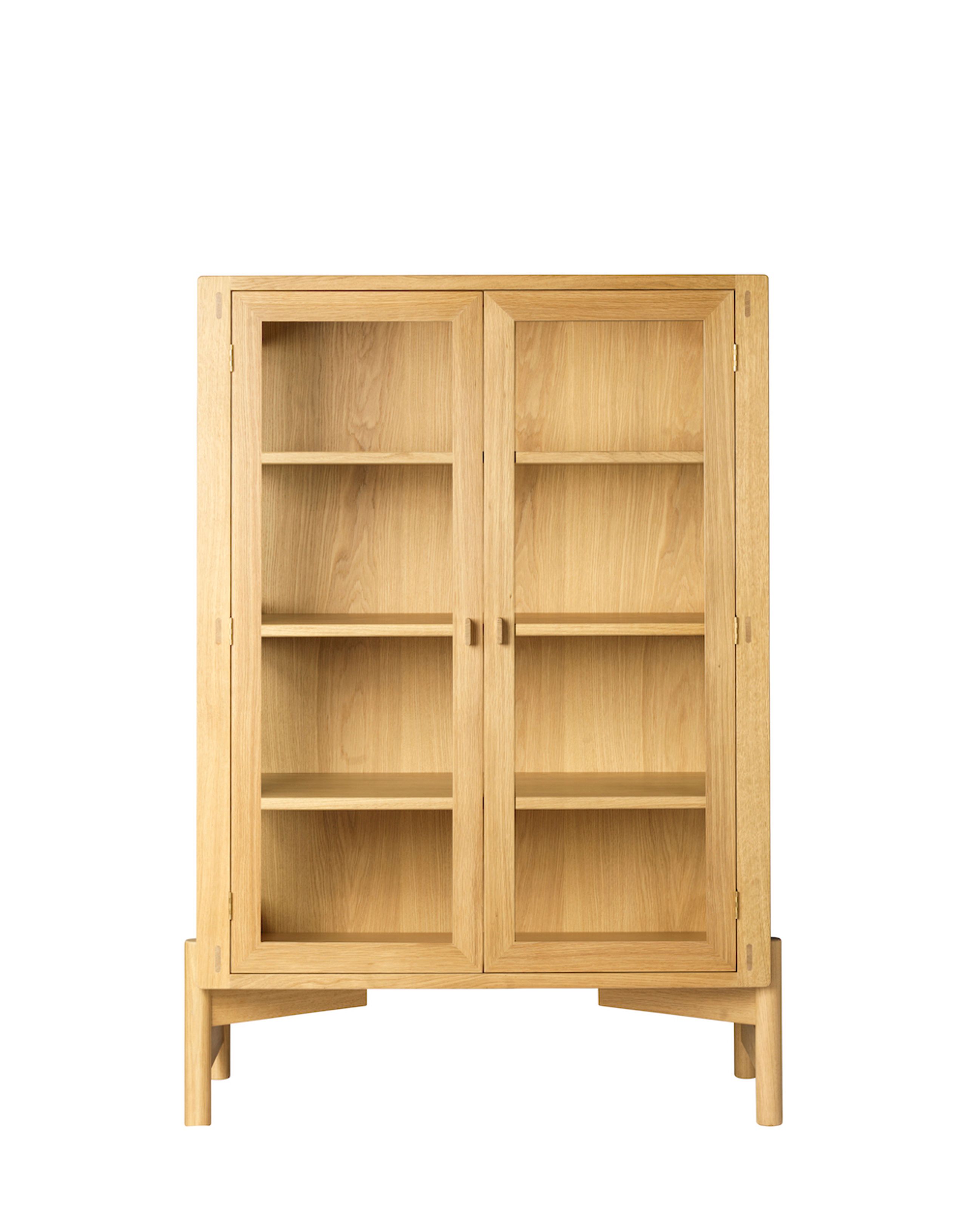 FDB Møbler / Furniture - Display cabinet - A90 Boderne - Glas Cabinet - Oak - Lav