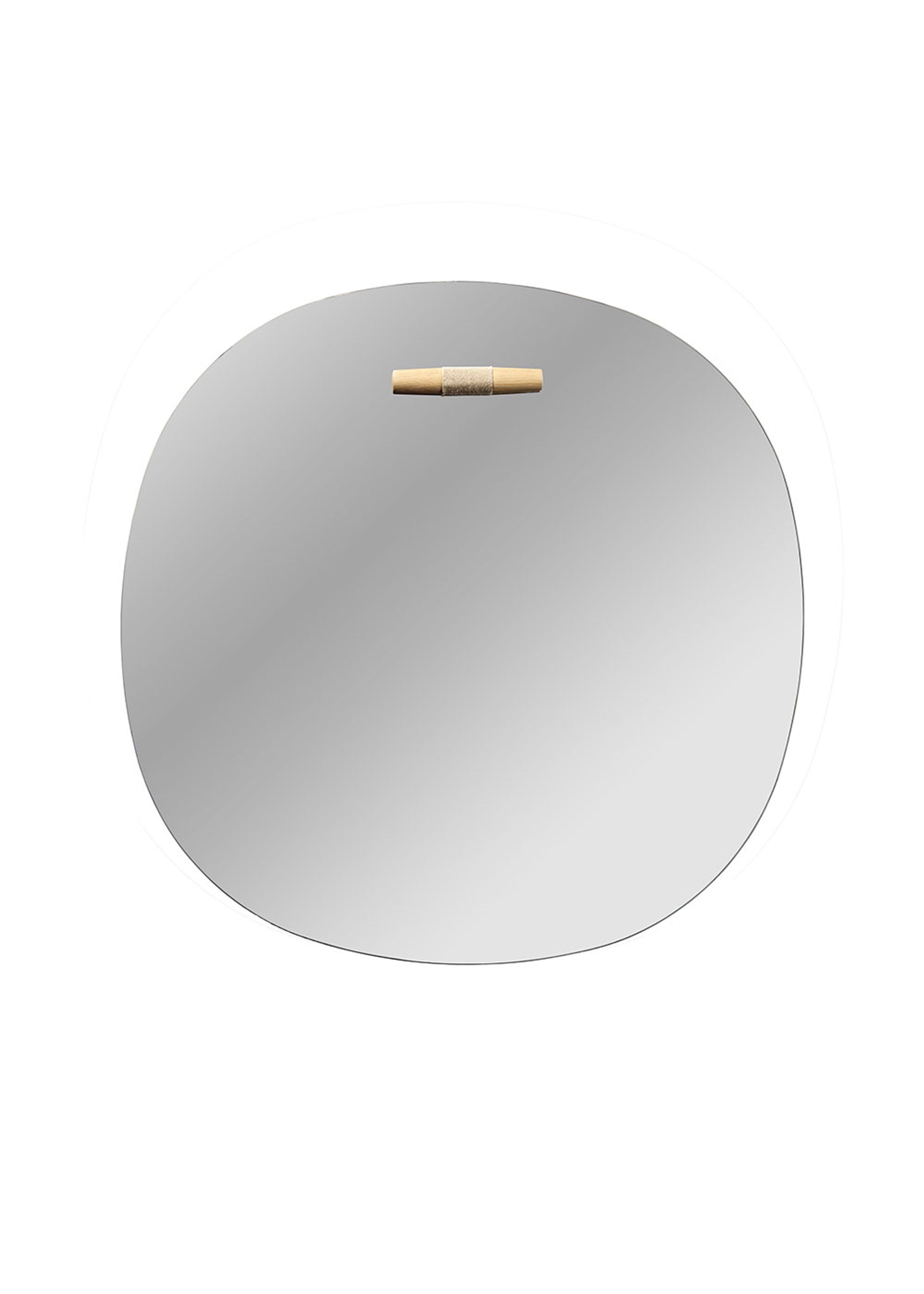 FDB Møbler / Furniture - Mirror - I4 - Birksø - Oak, Nature / Ø50 cm, Clear