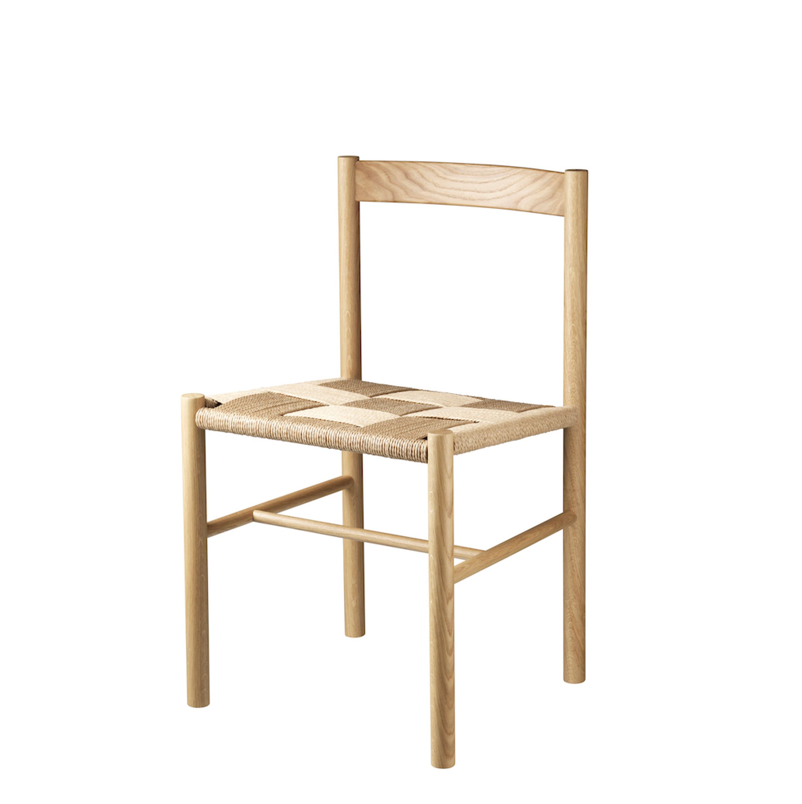 FDB Møbler / Furniture - Esstischstuhl - J178 Chair - Oak / Handwoven paper seat