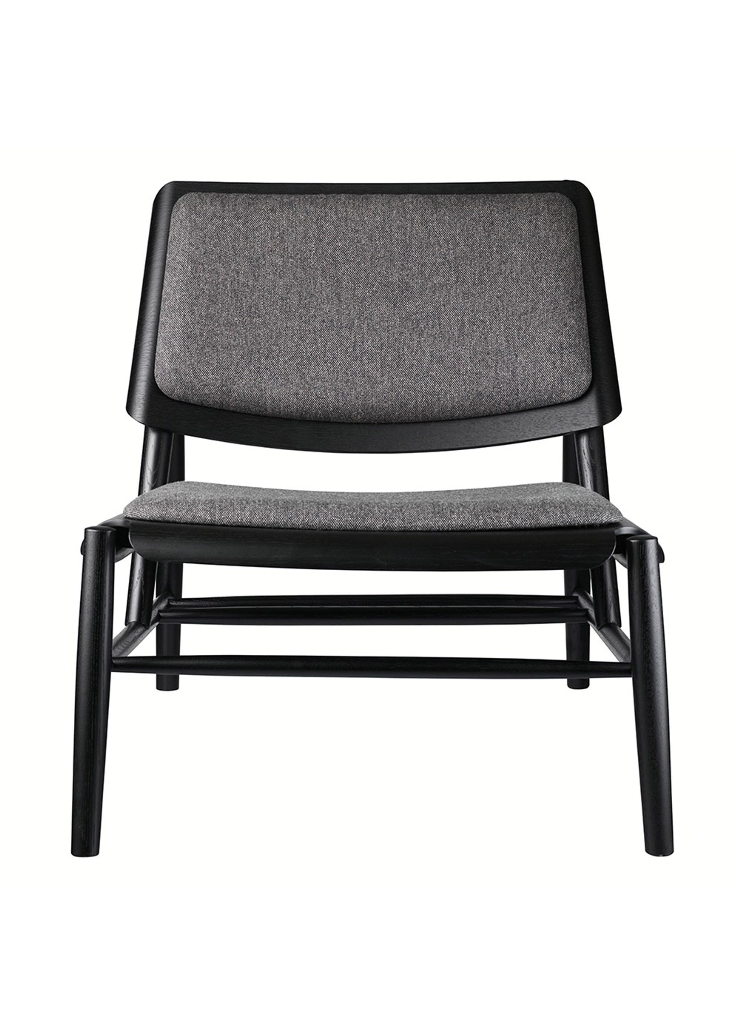 FDB Møbler / Furniture - Stoel - J162 by Thomas E. Alken - Oak/Black - Textile Grey