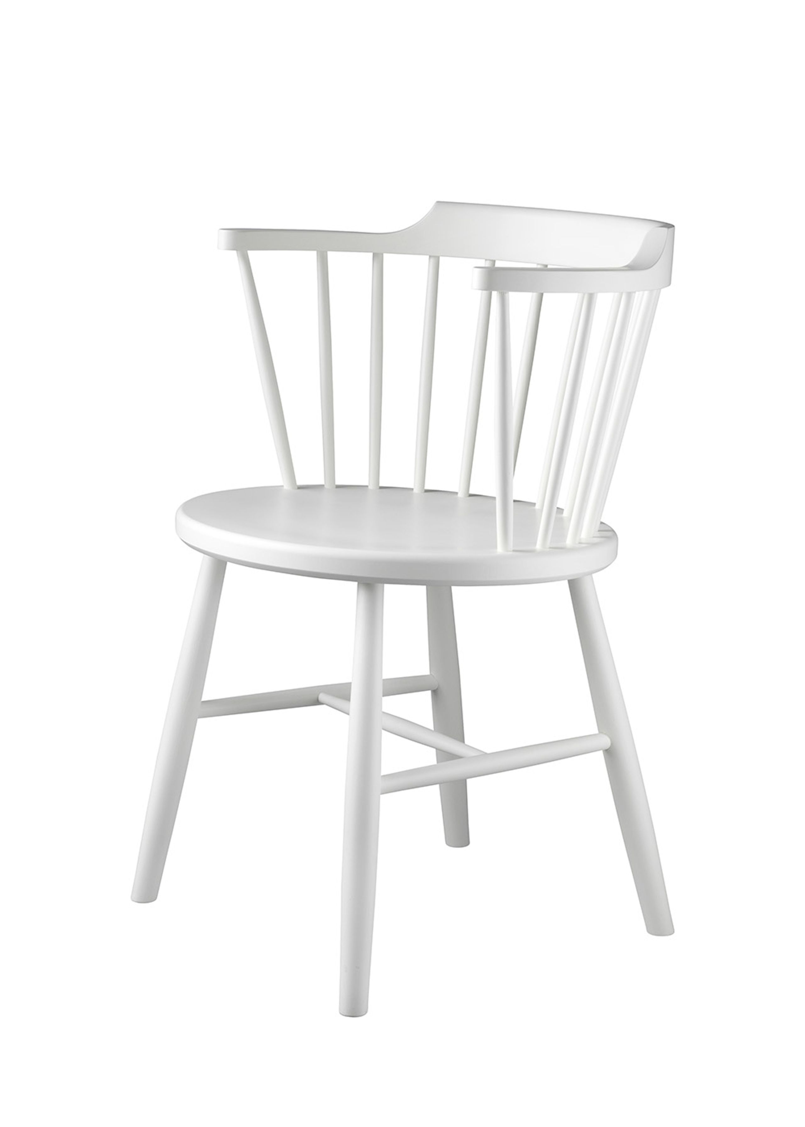 FDB Møbler / Furniture - Stol - J18 af Børge Mogensen - Bøg / Hvid