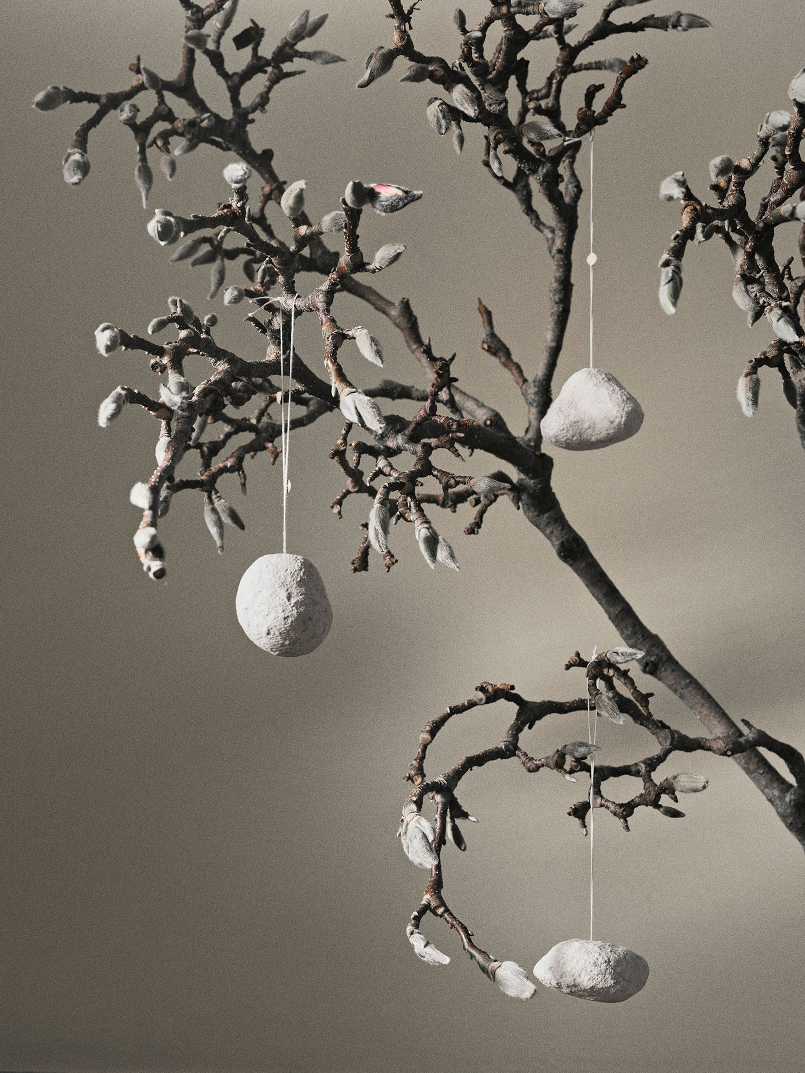 Ferm Living -  - Snowball Ornaments - Snowball Ornaments - Set of 3 - White