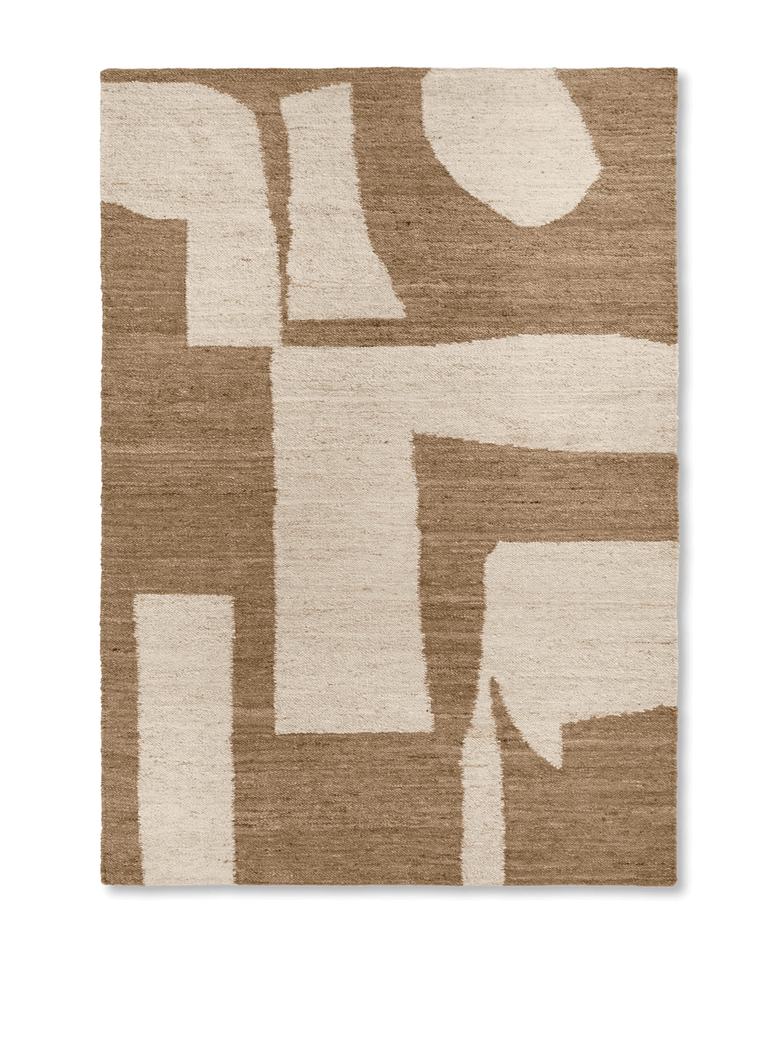 Ferm Living - Piece Rug - Tappeto - Piece Rug - 200 x 300 - Off-white/Coffee