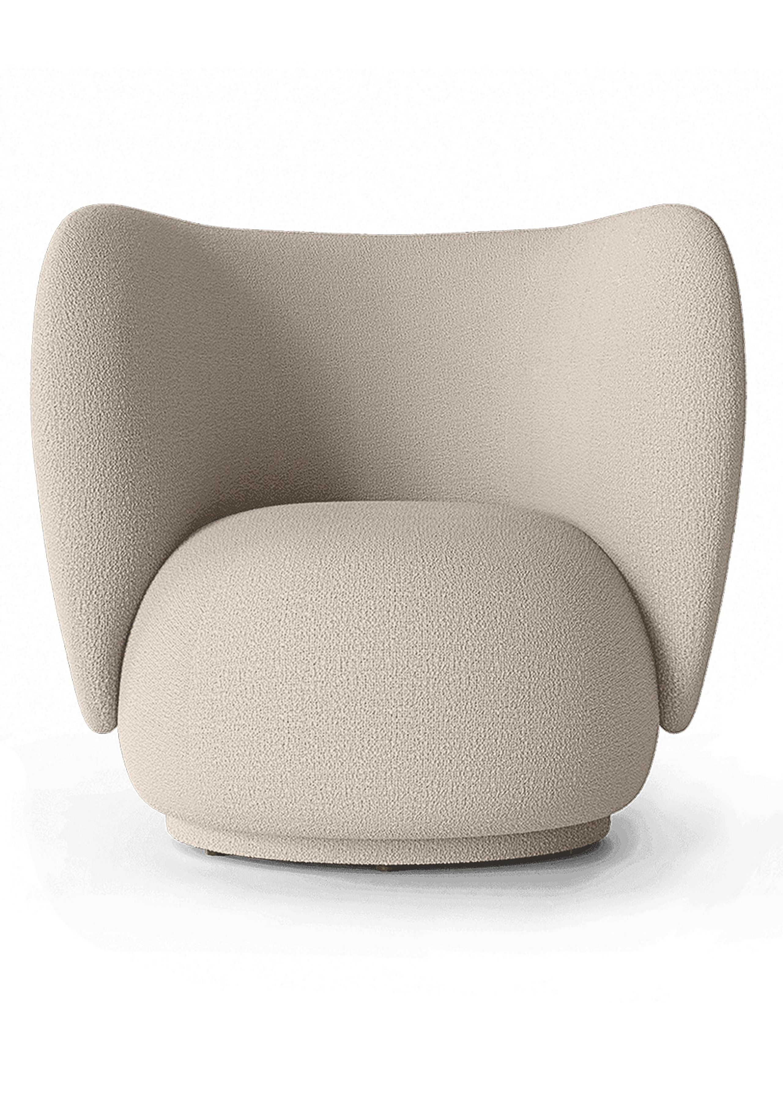 Ferm Living - Rico Lounge Chair - Poltrona - Wool Bouclé - Natural