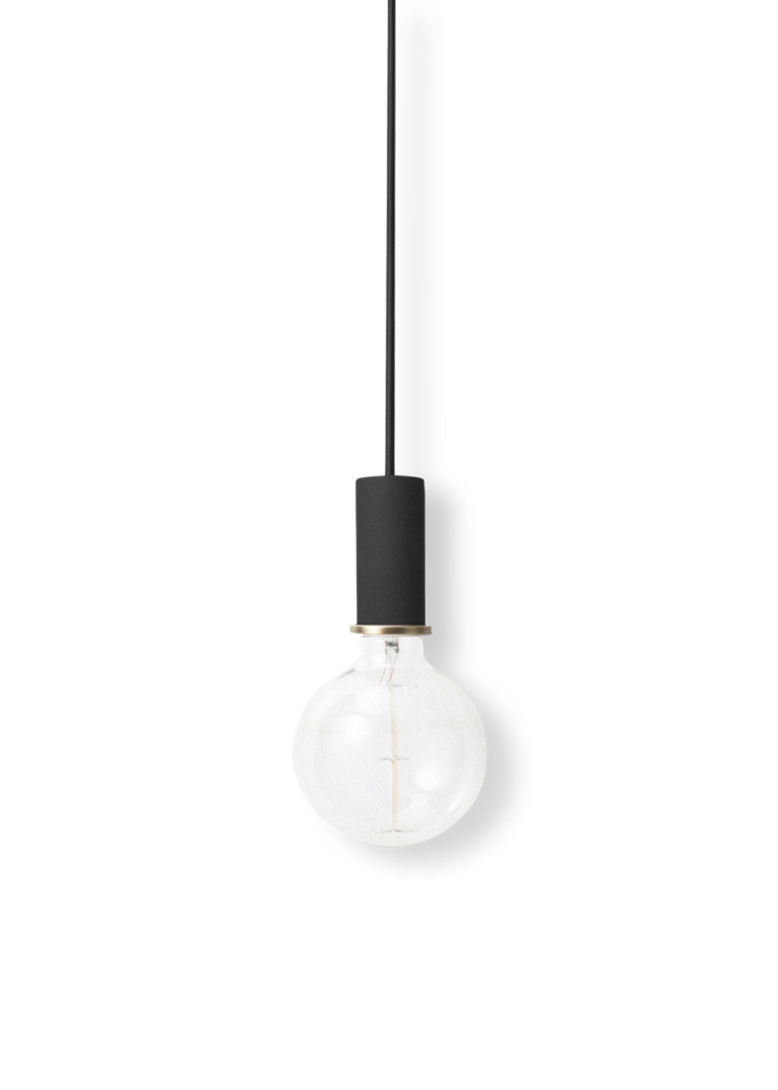 Ferm Living - Commuter - Collect a Light - Socket Pendant - Black - Low