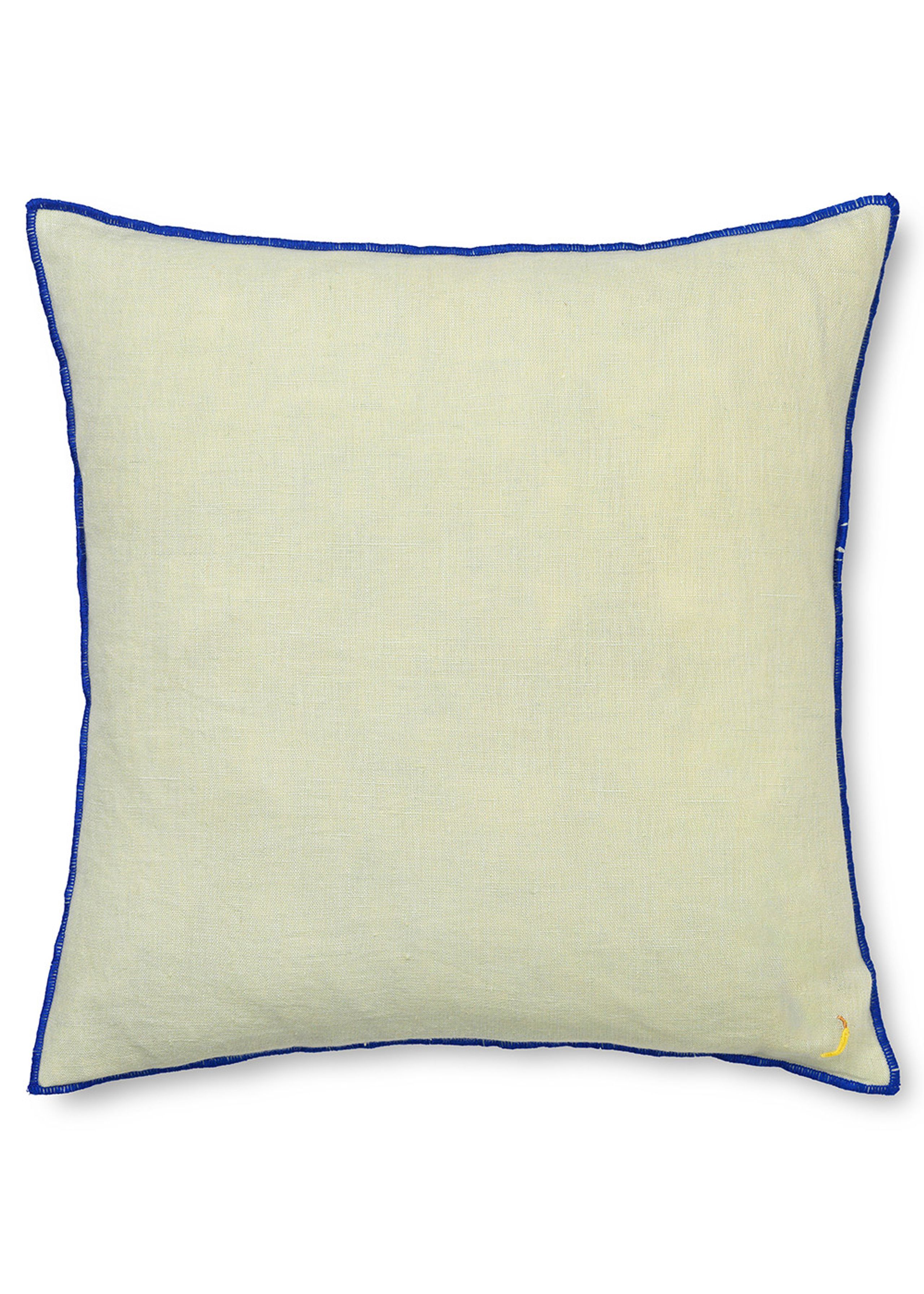 Ferm Living - Pude - Contrast Linen Cushion - Mint