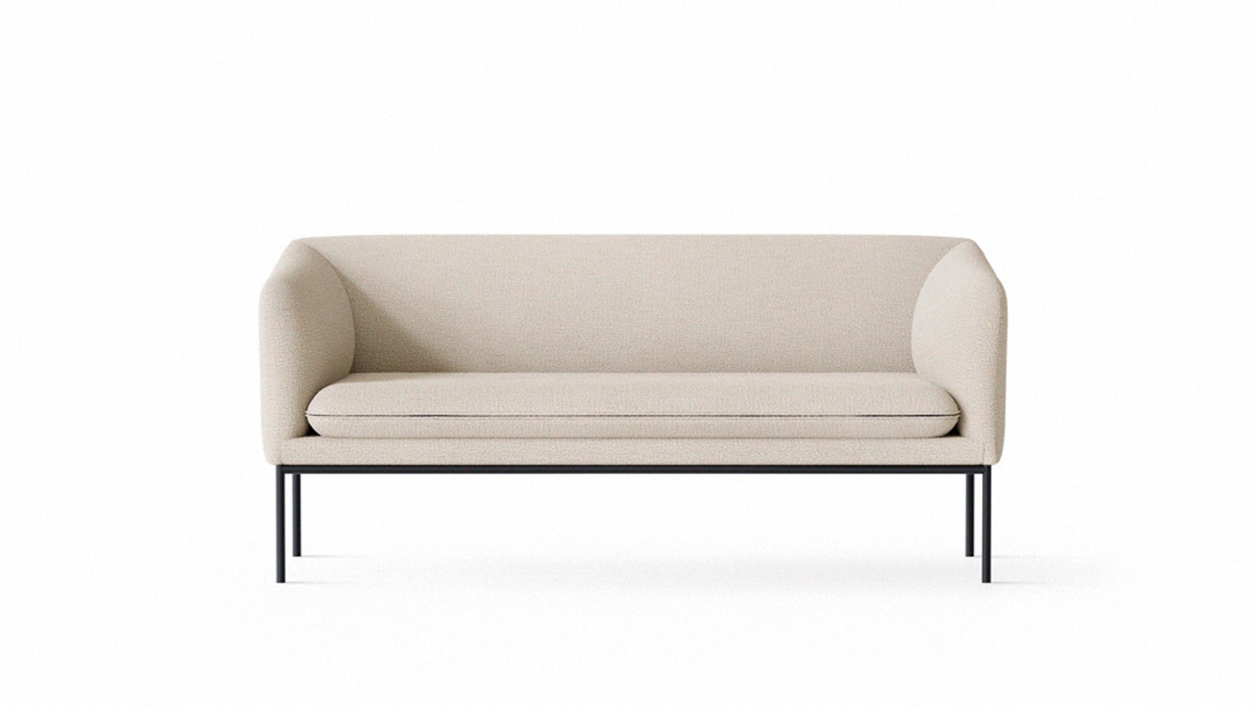 Ferm Living - Canapé - Turn Sofa / 2-seater - Cash Boucle - Off-White