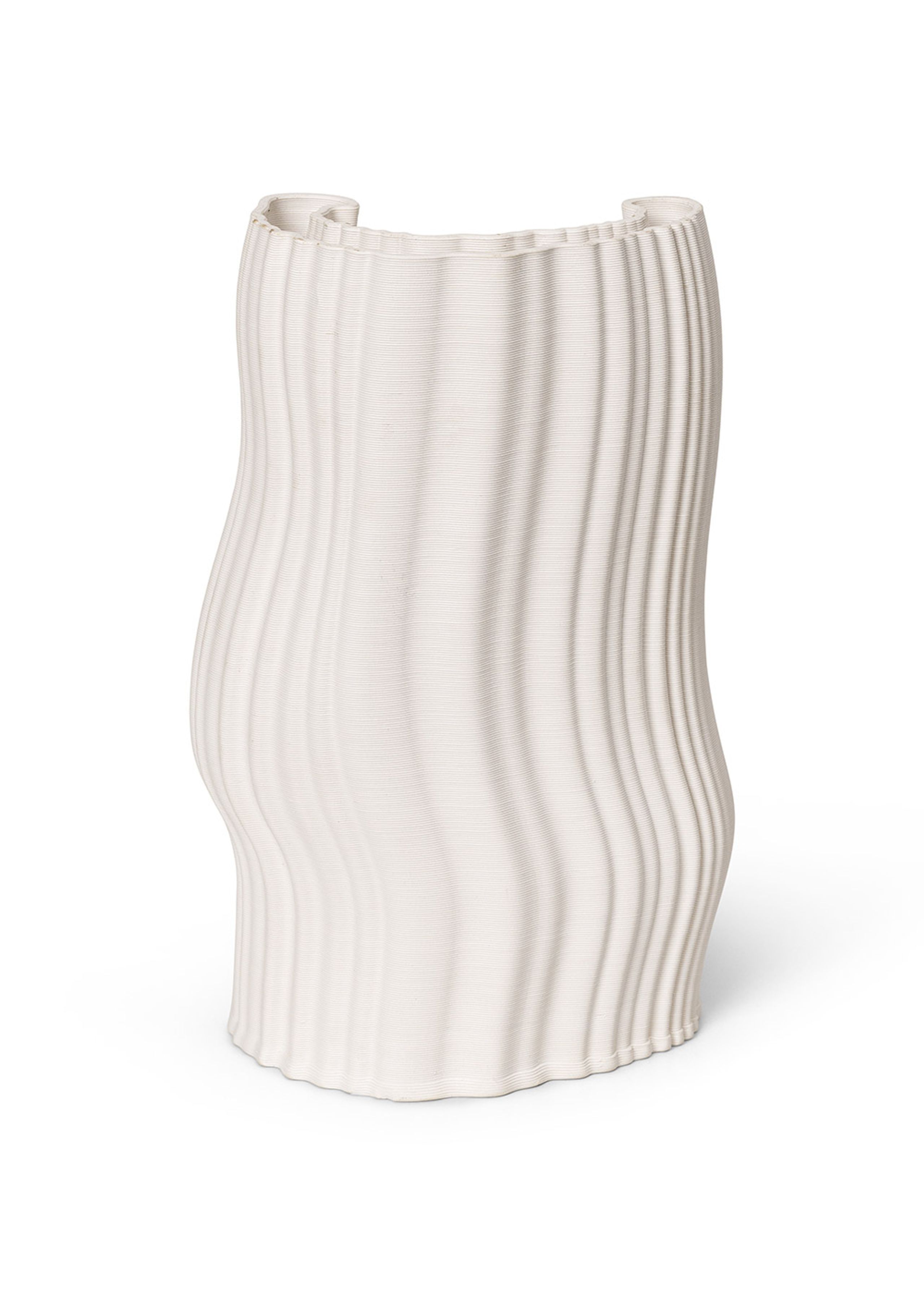 Ferm Living - Vase - Moire Vase - Offwhite