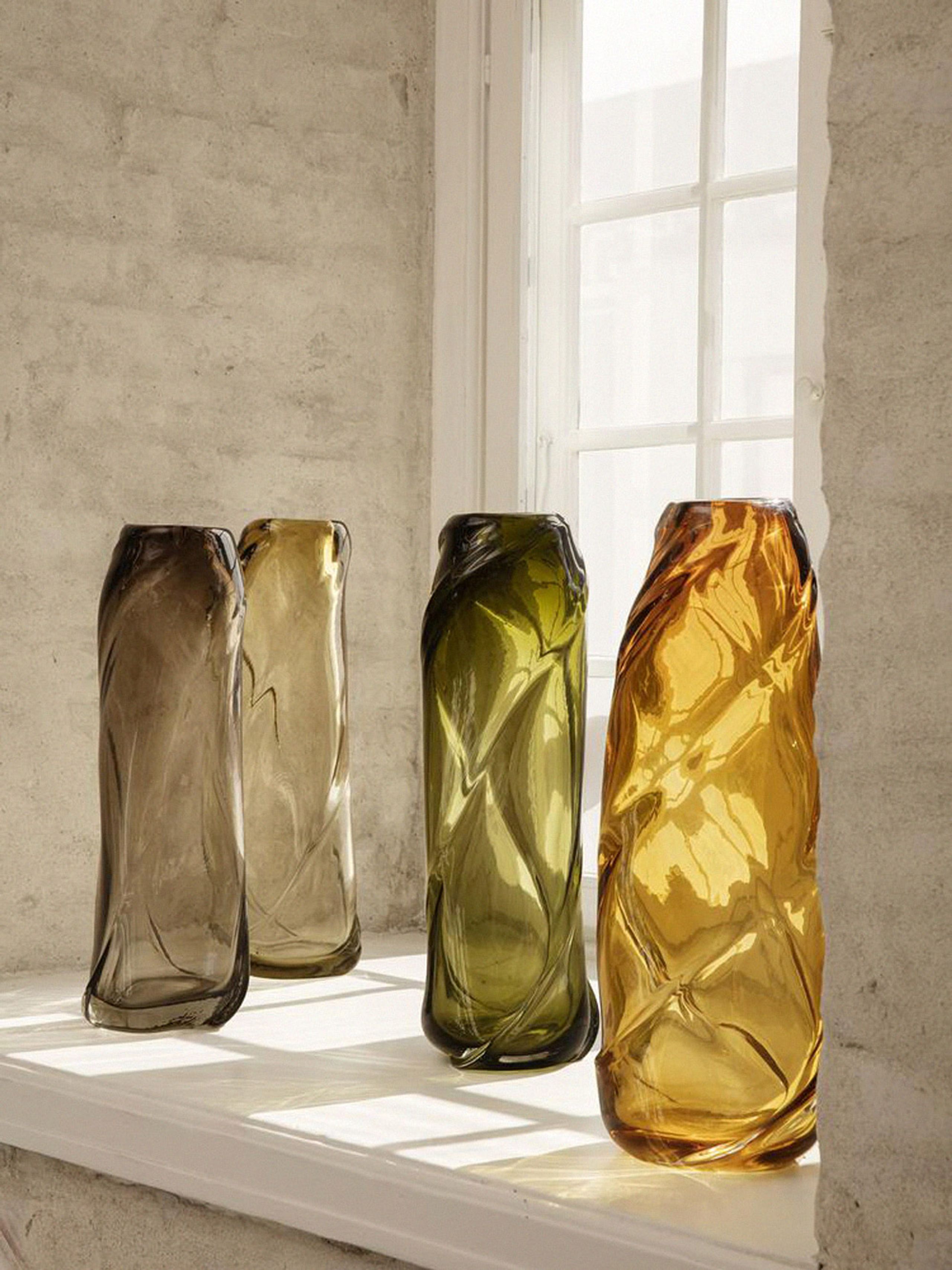 Ferm Living - Vaso - Water Swirl Vase - Amber