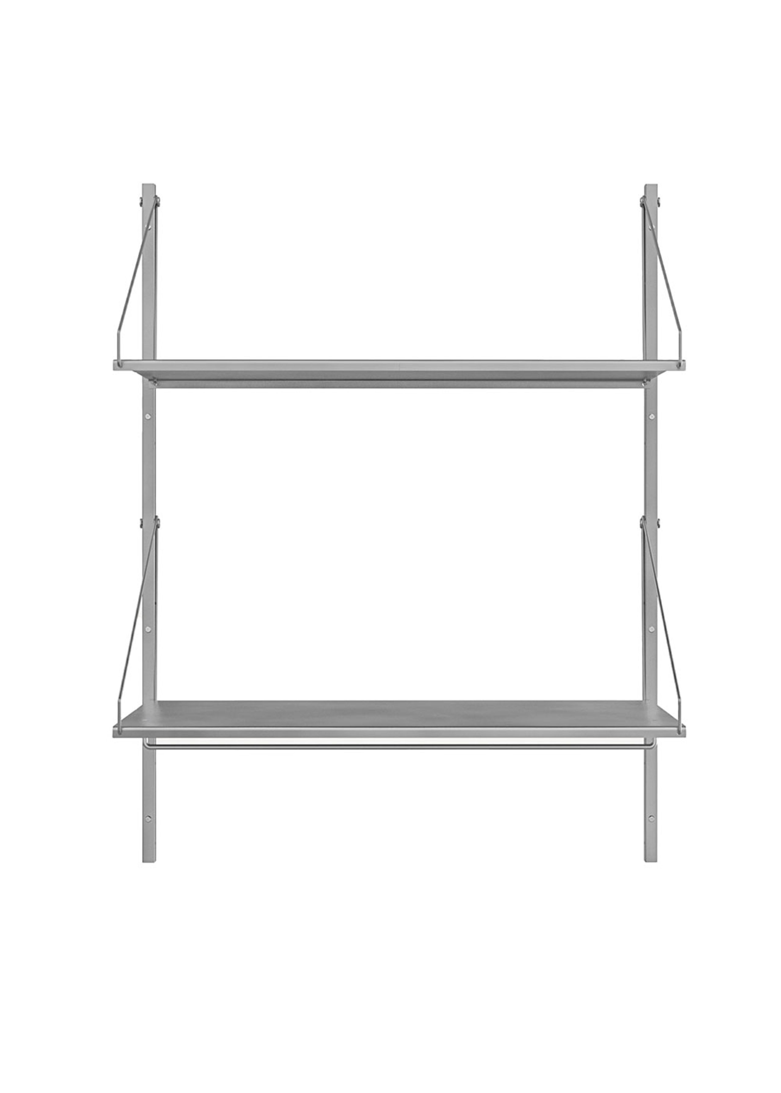 FRAMA - Regalsystem - Shelf Library H1084 / Hanger Section - Stainless Steel
