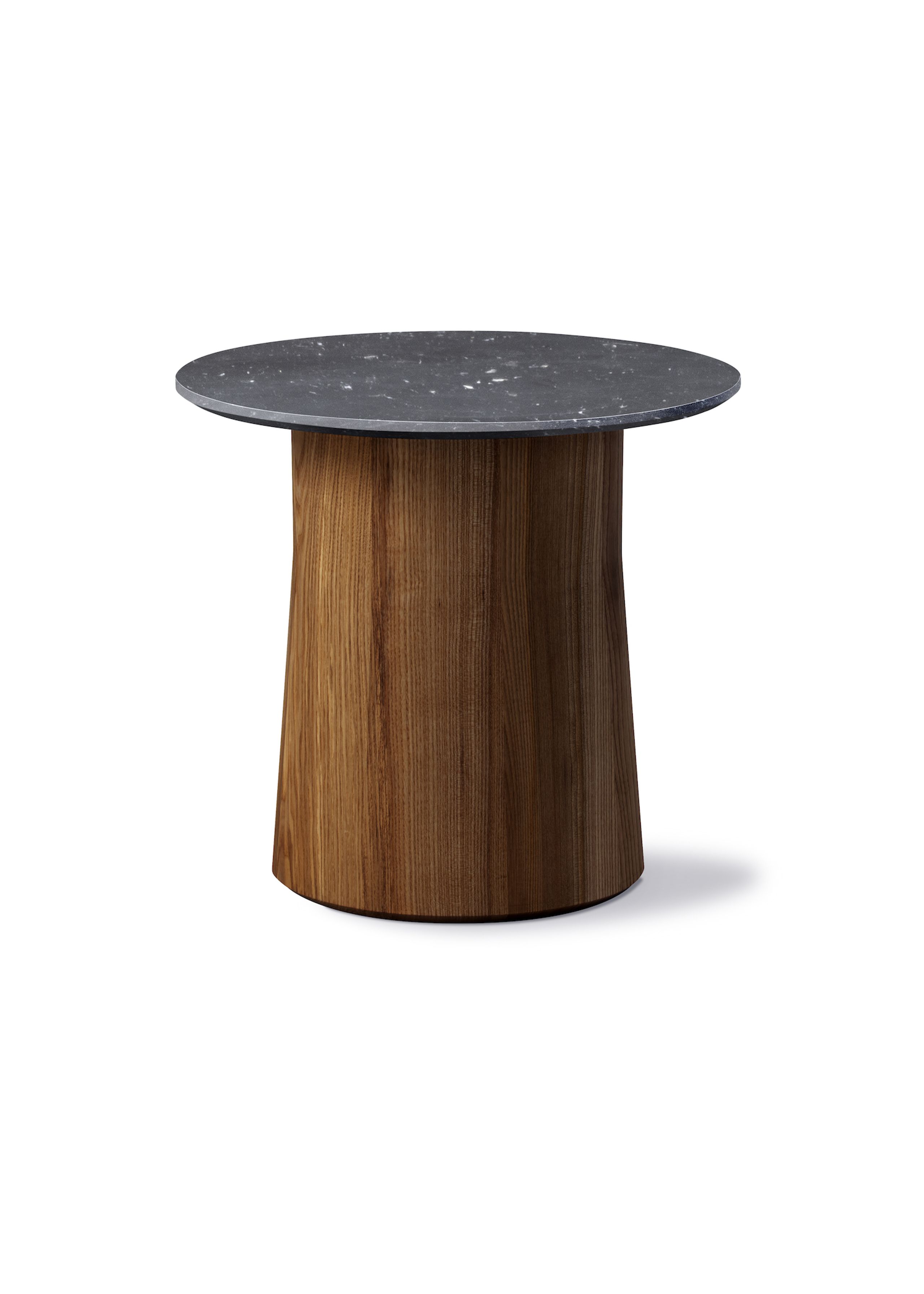 Fredericia Furniture - Salontafel - Niveau Coffee Table 6804 by Cecilie Manz - Brown Stained Ash / Black Marquina