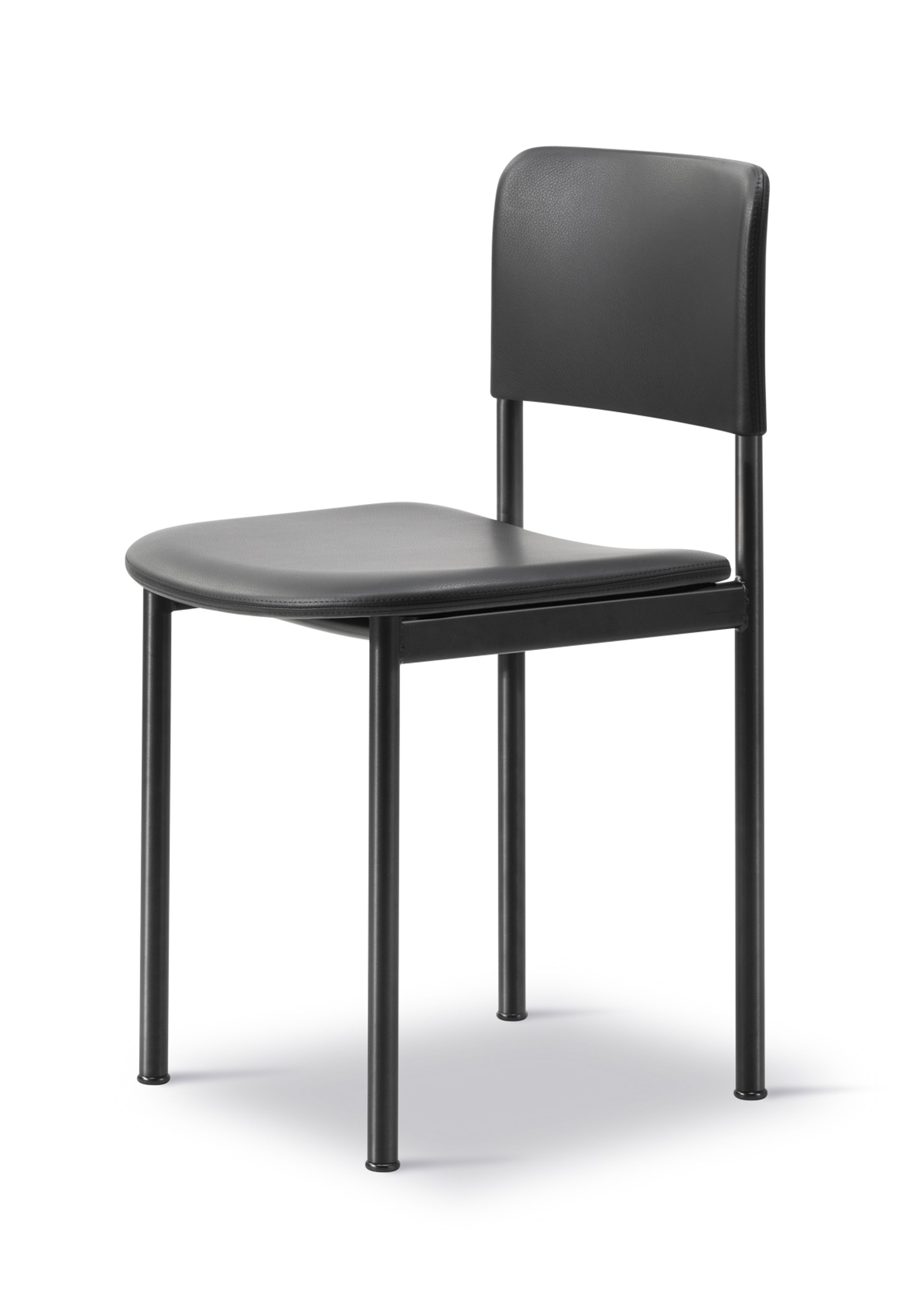 Fredericia Furniture - Spisebordsstol - Plan Chair 3414 by Edward Barber & Jay Osgerby - Omni 301 Black / Black